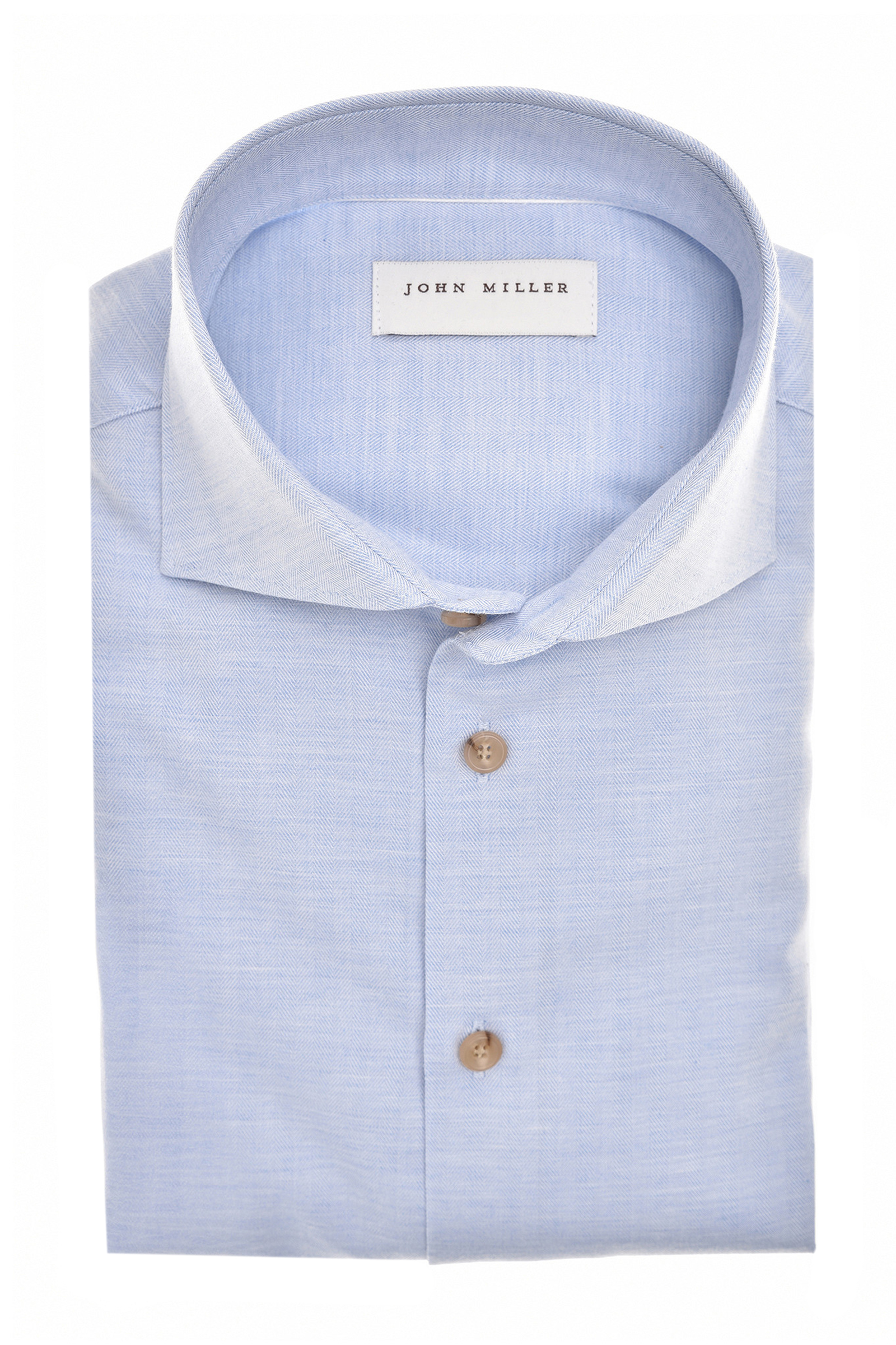 Heren overhemd lm dressual blauw