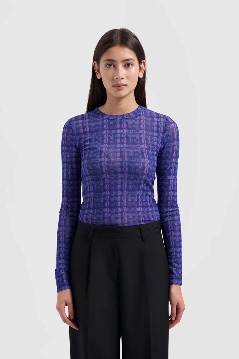 Dames top blauw