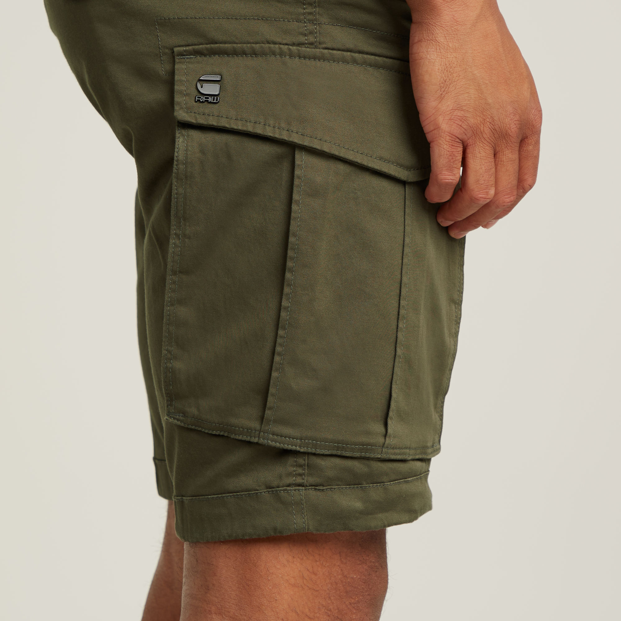 G-Star Rovic zip regular short Grijs-1 5