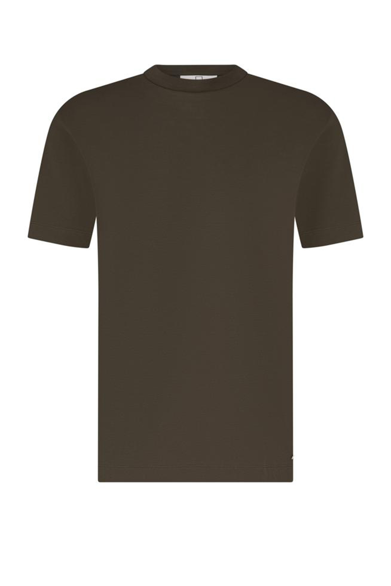 Heren t-shirt kortemouw bruin