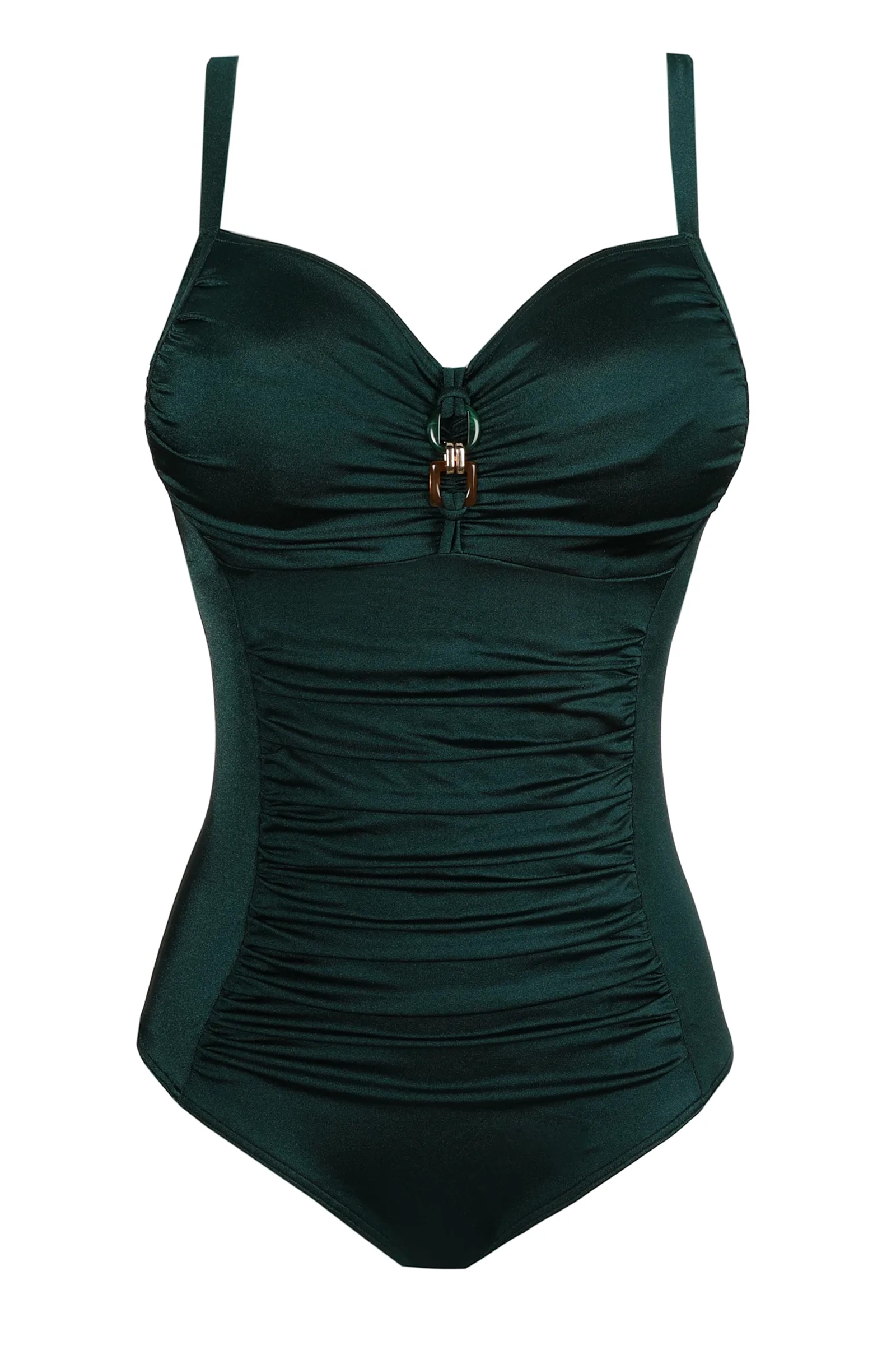 Bad/beach dames badpak modecup groen