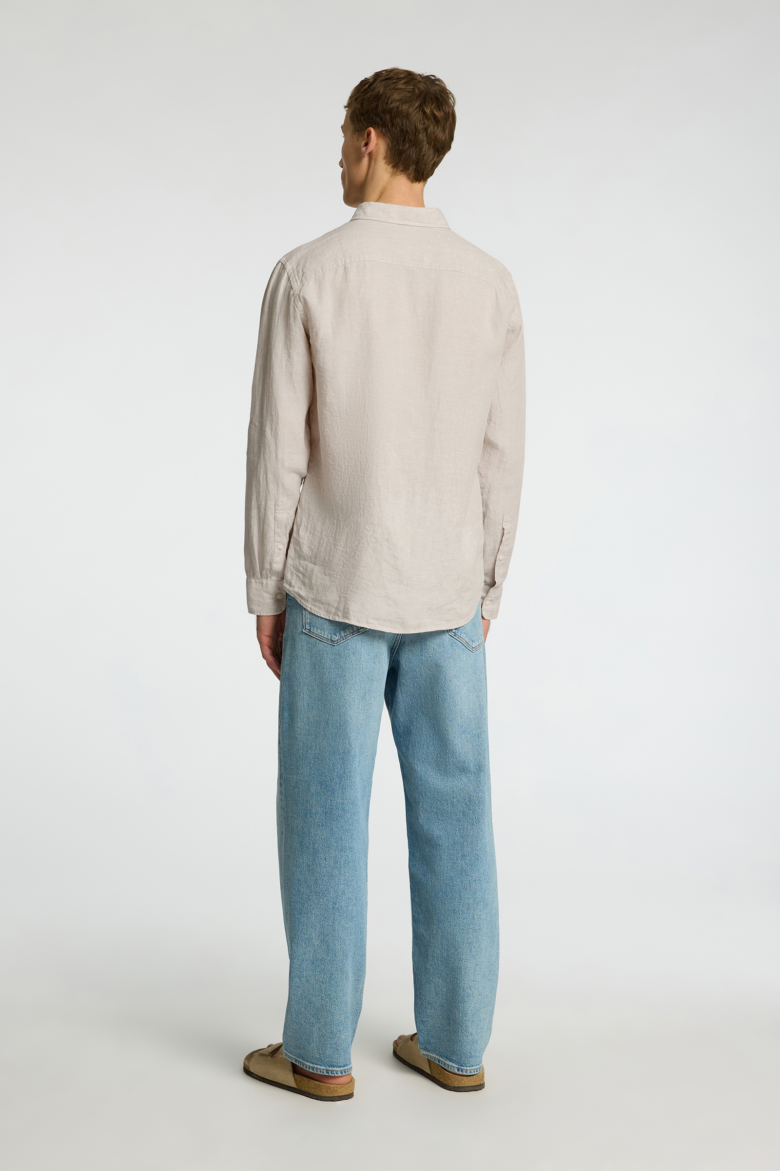 Selected SLHREGKYLIAN-LINEN SHIRT LS CLASSIC 276277-Pure Cashmere 3