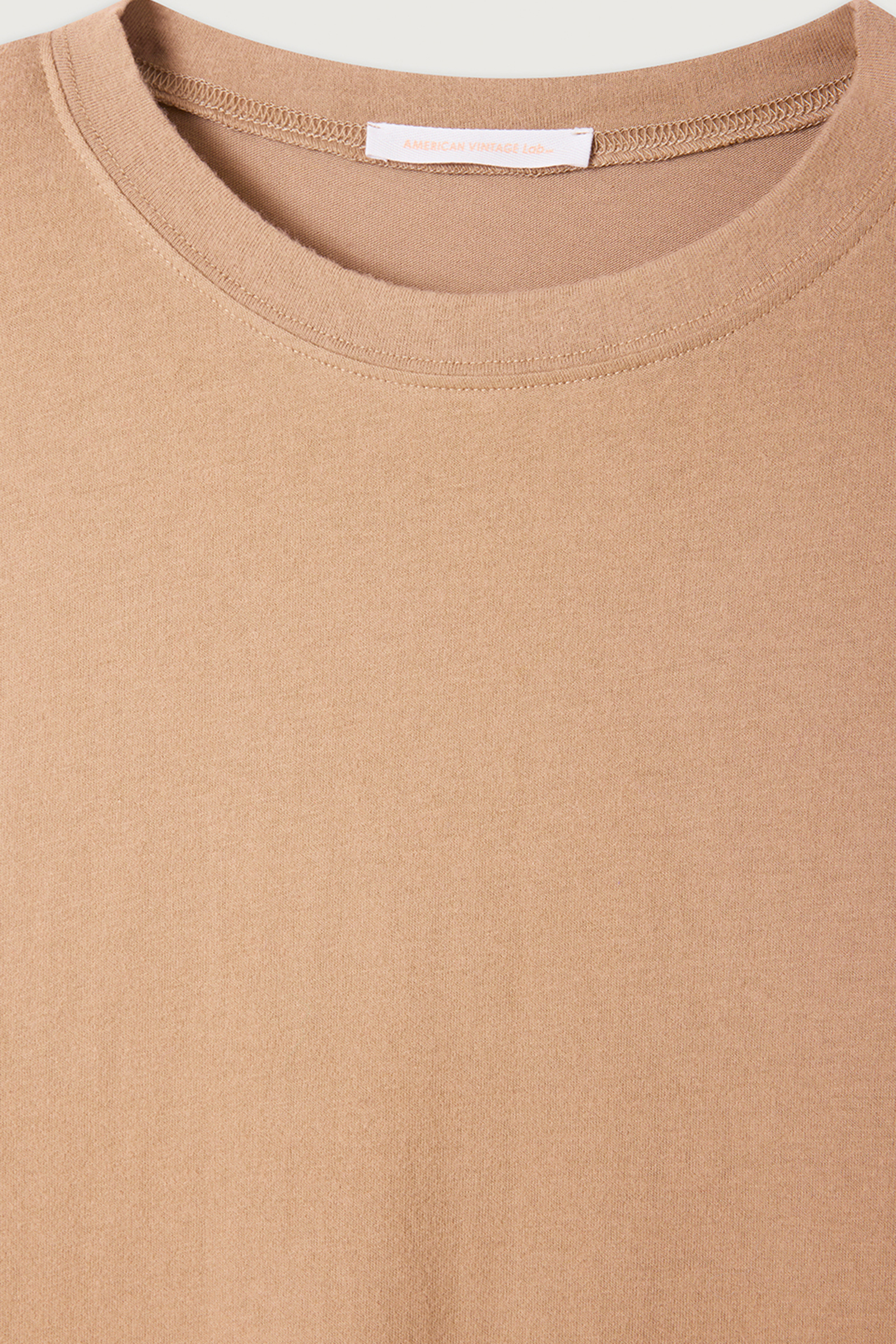 Dames t-shirt lange mouw bruin