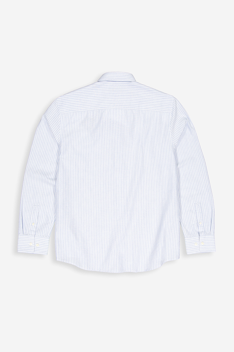 Heren overhemd lm casual blauw