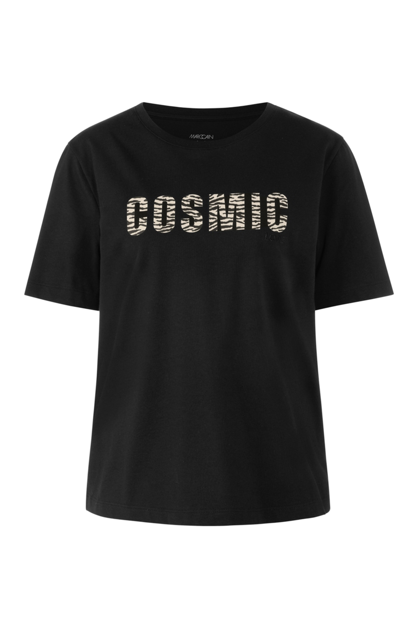 Dames t-shirt korte mouw zwart