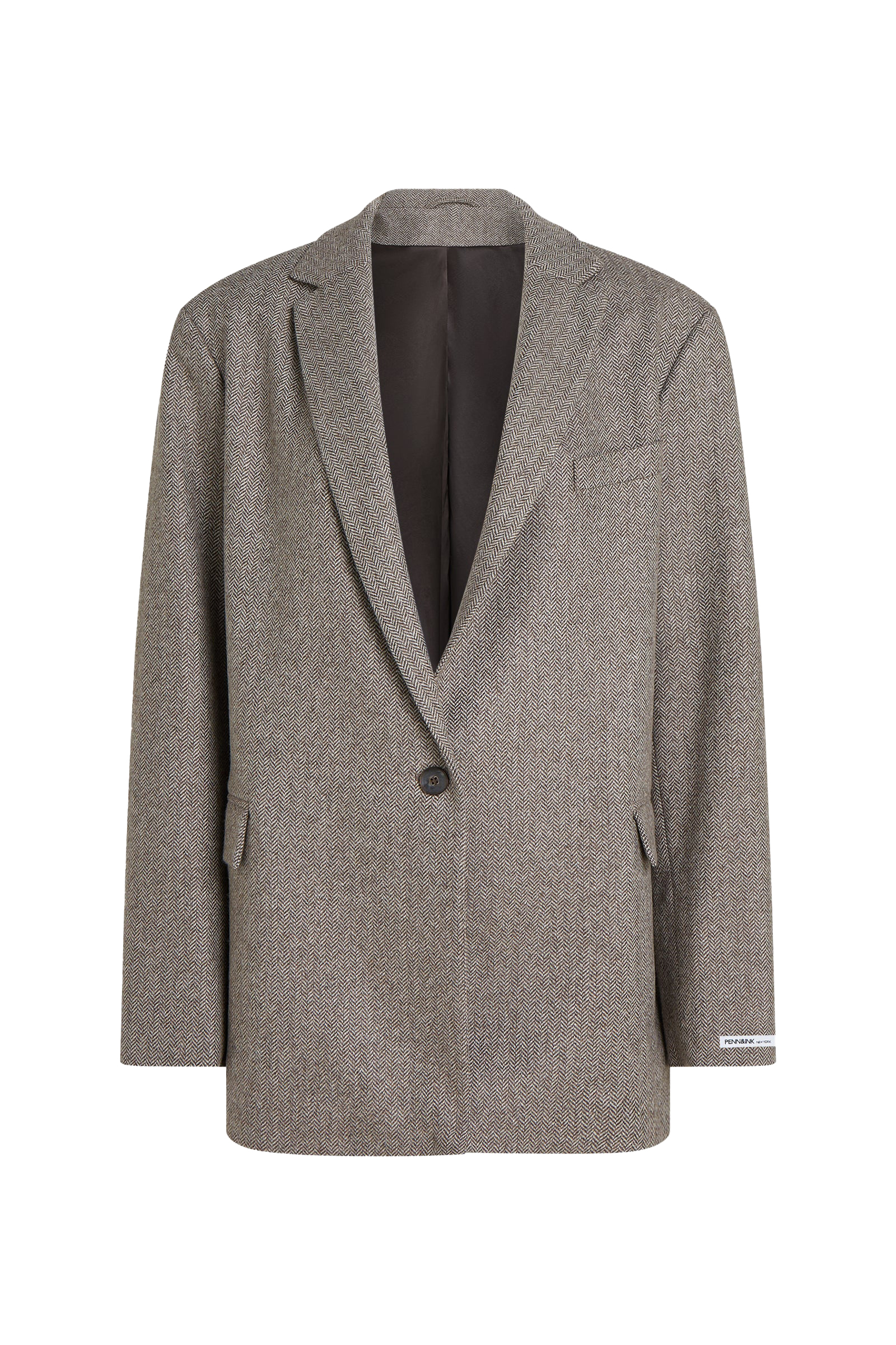 Dames blazer bruin