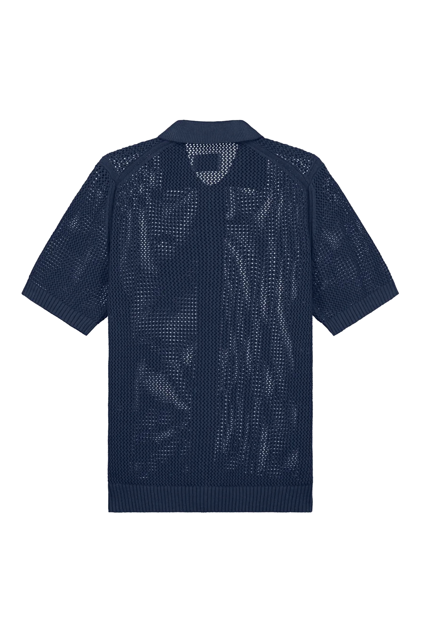 Olaf Hussein KNIT POLO Blauw 4