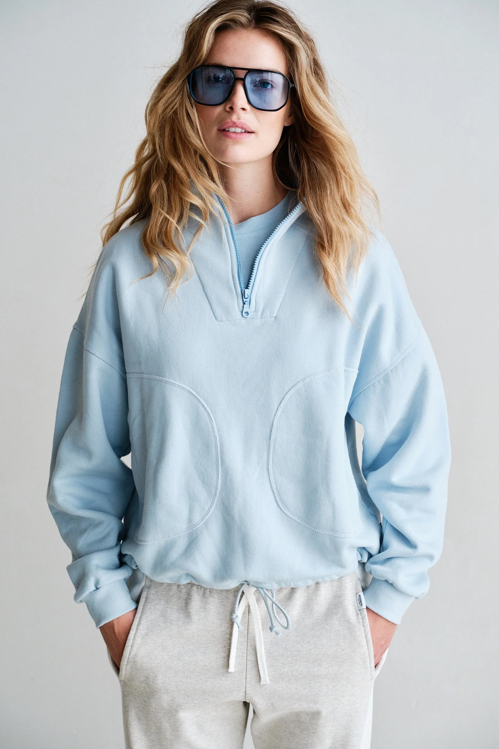 Dames sweater blauw
