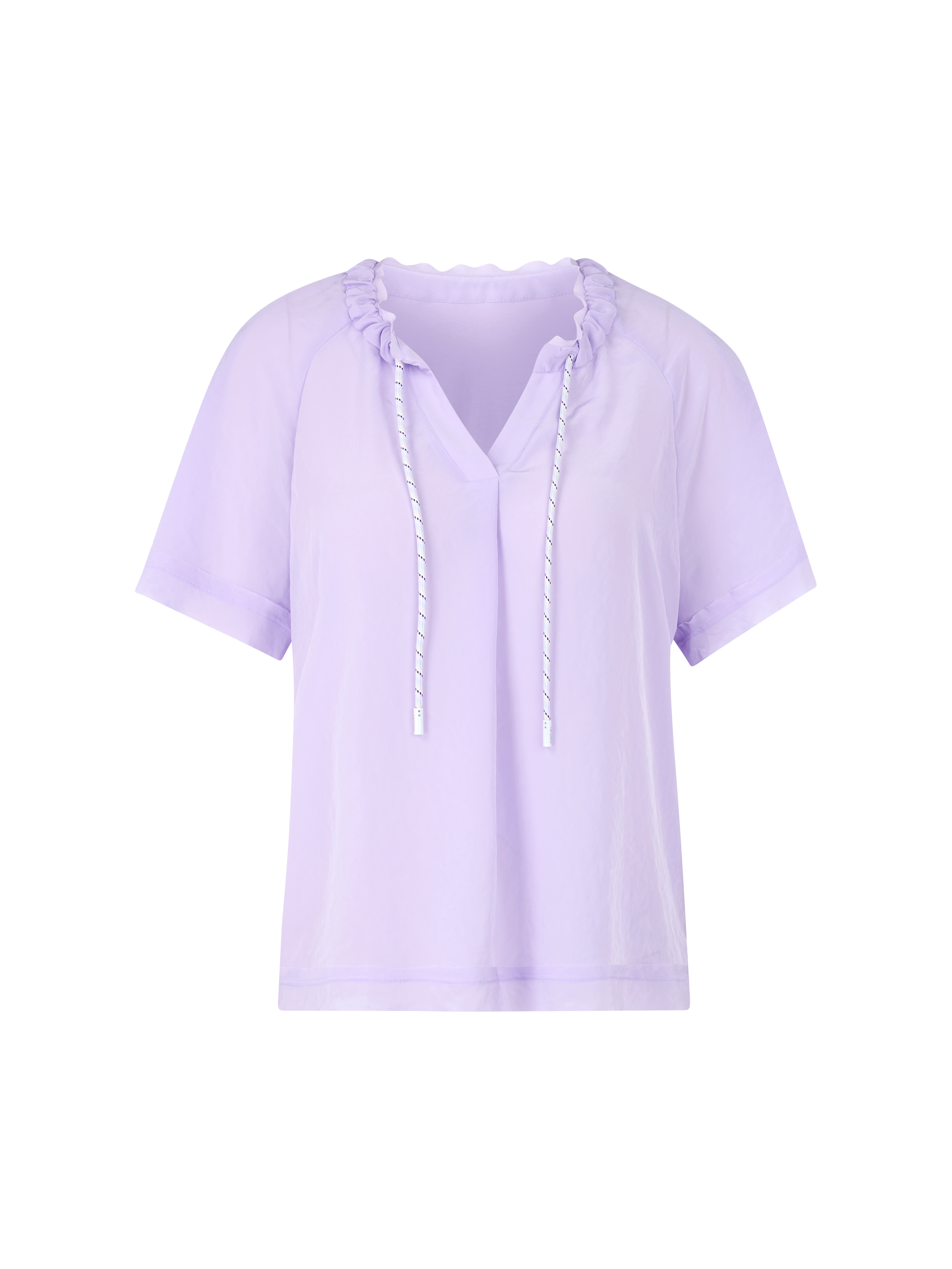 Dames blouse korte mouw paars