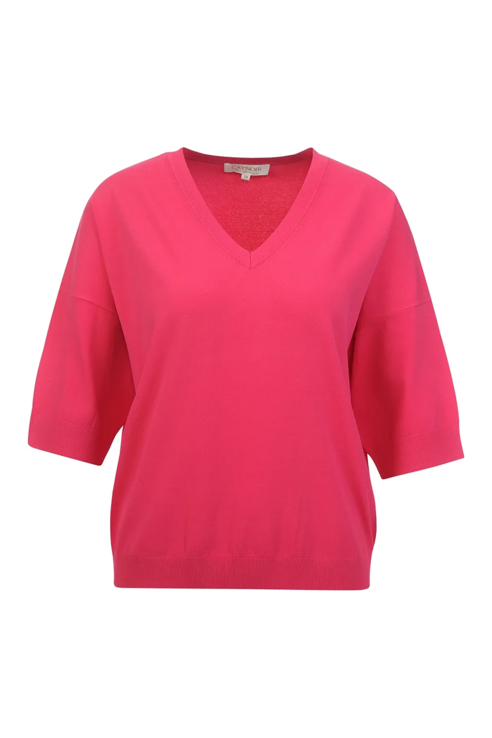 Dames t-shirt korte mouw rose
