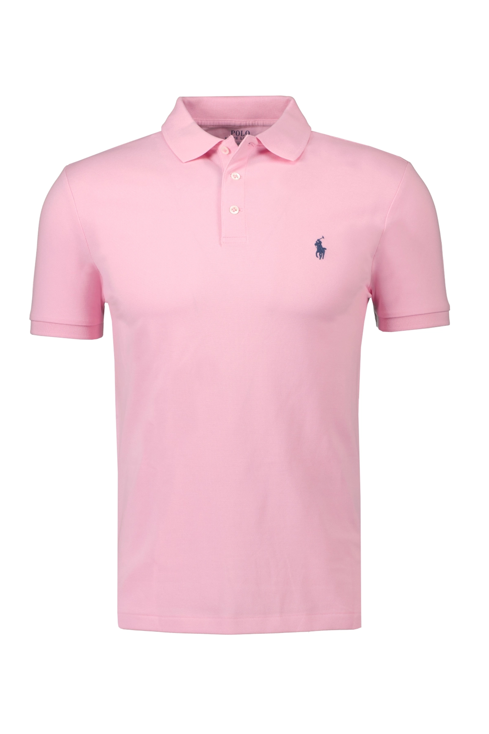 Heren polo korte mouw rose