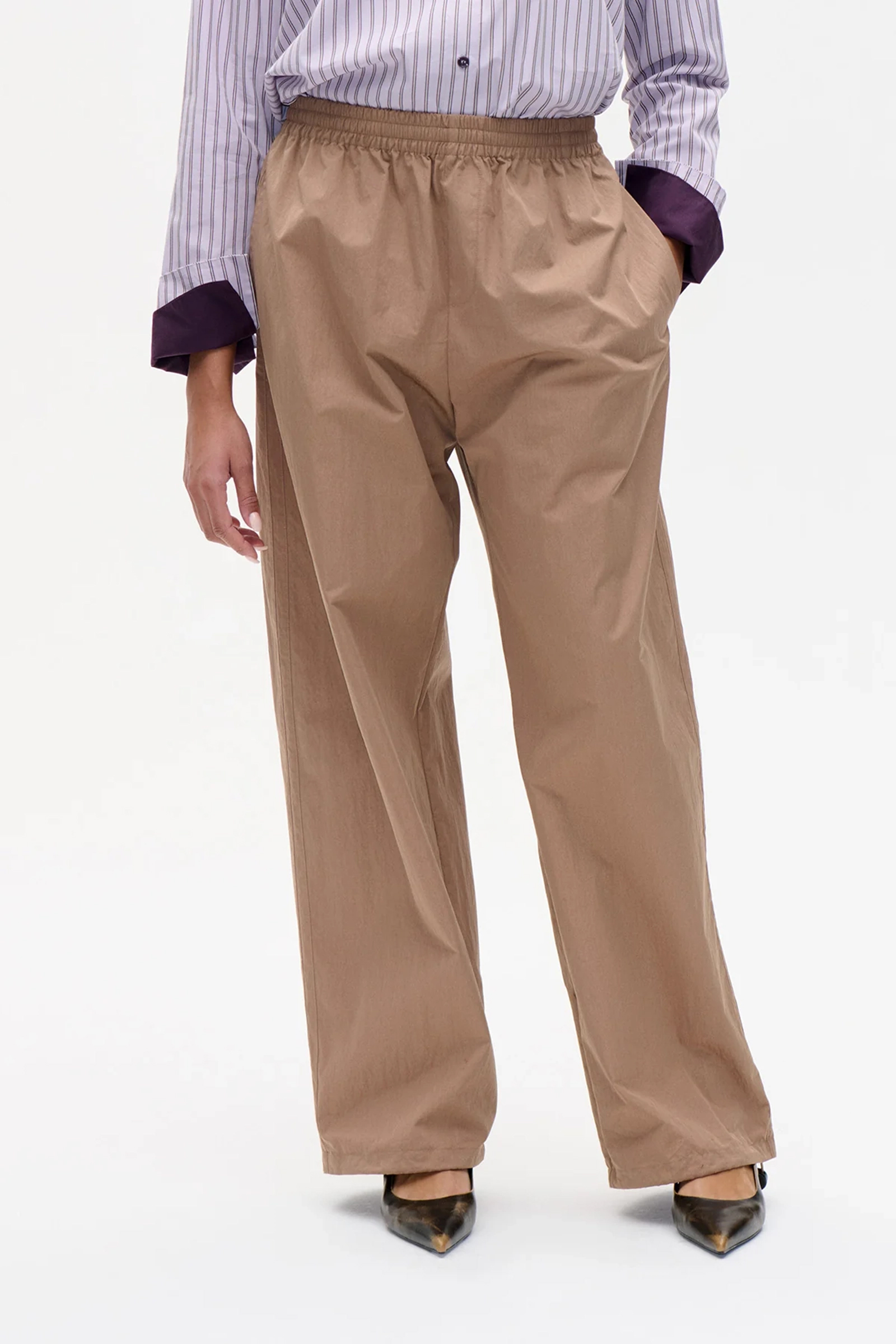 Dames broek bruin