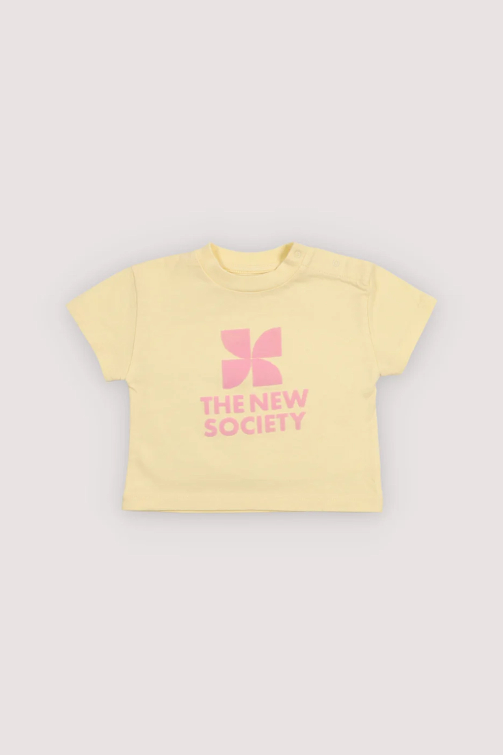 Meisjes t-shirt korte mouw geel