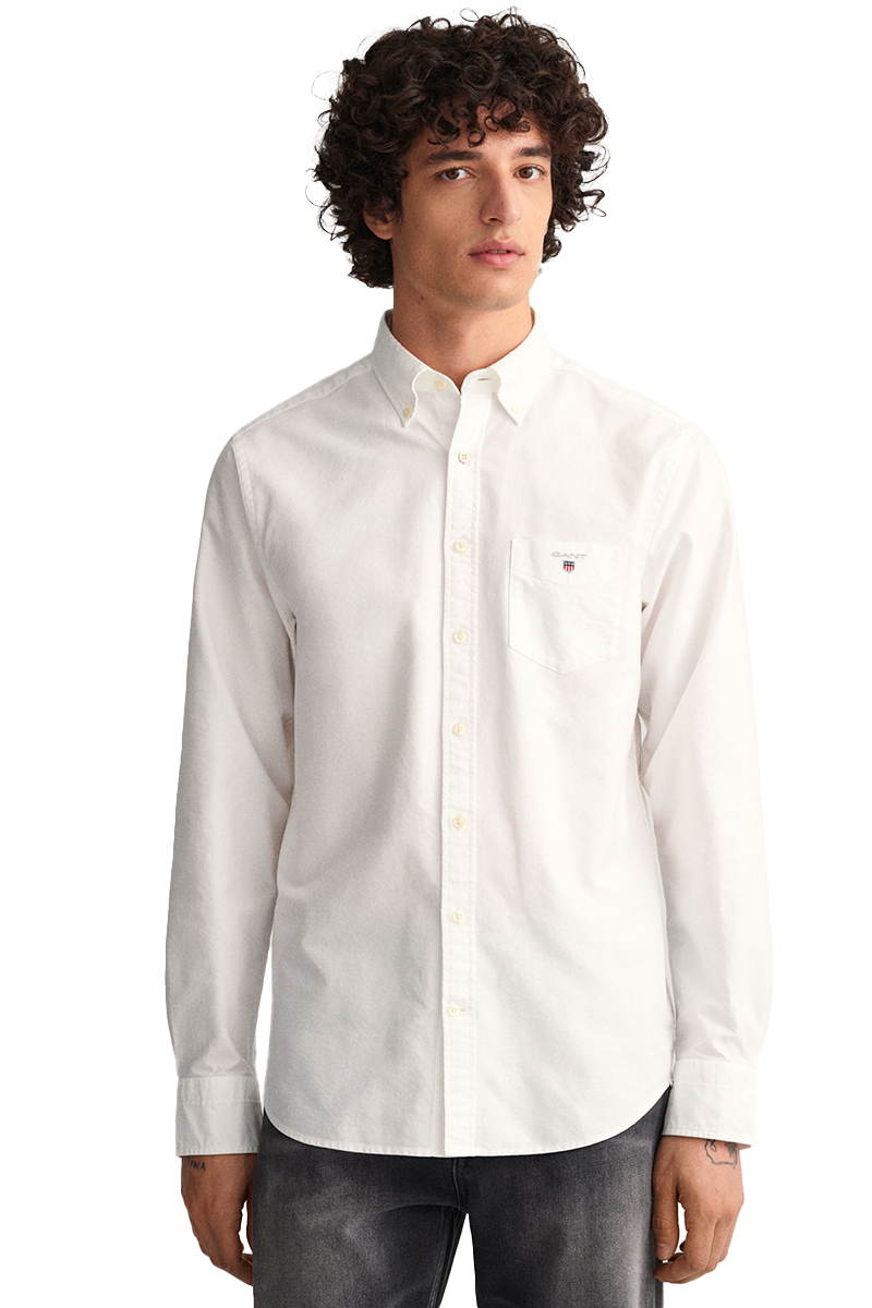 Gant THE OXFORD SHIRT REG BD Wit-1 2
