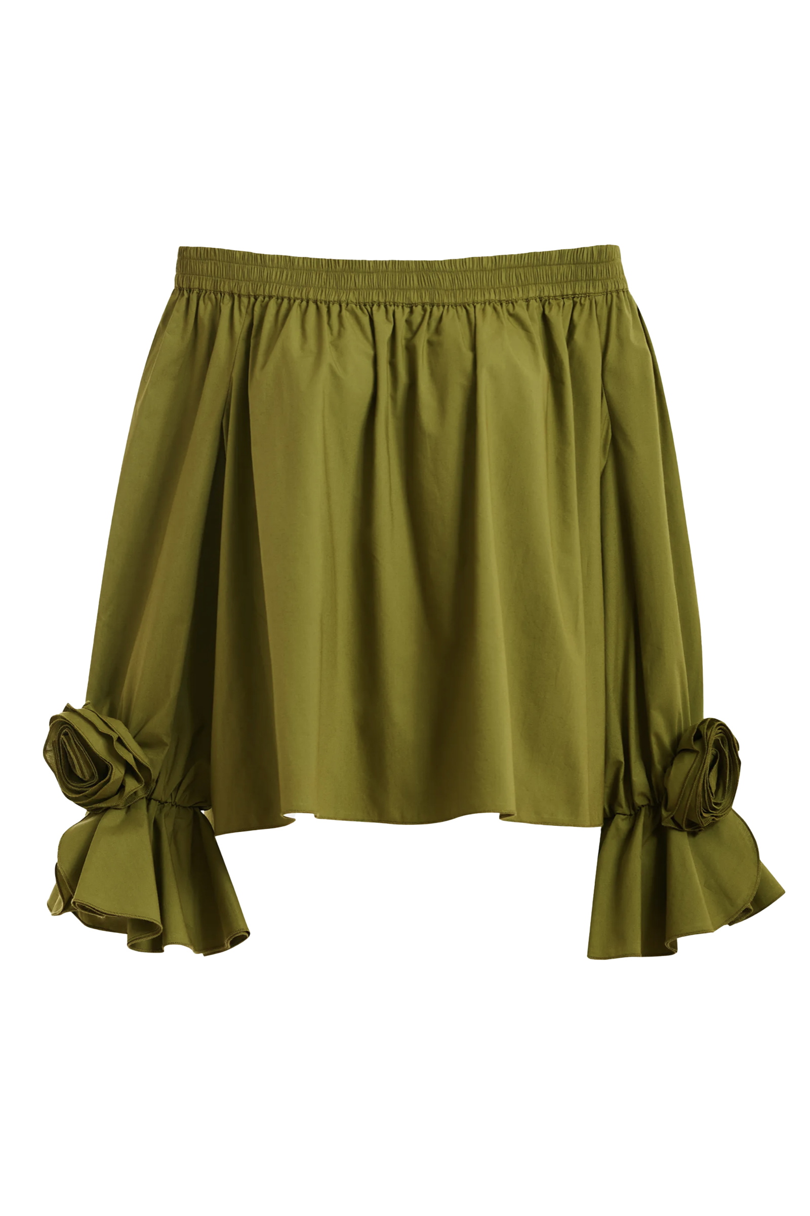 Dames blouse lange mouw groen