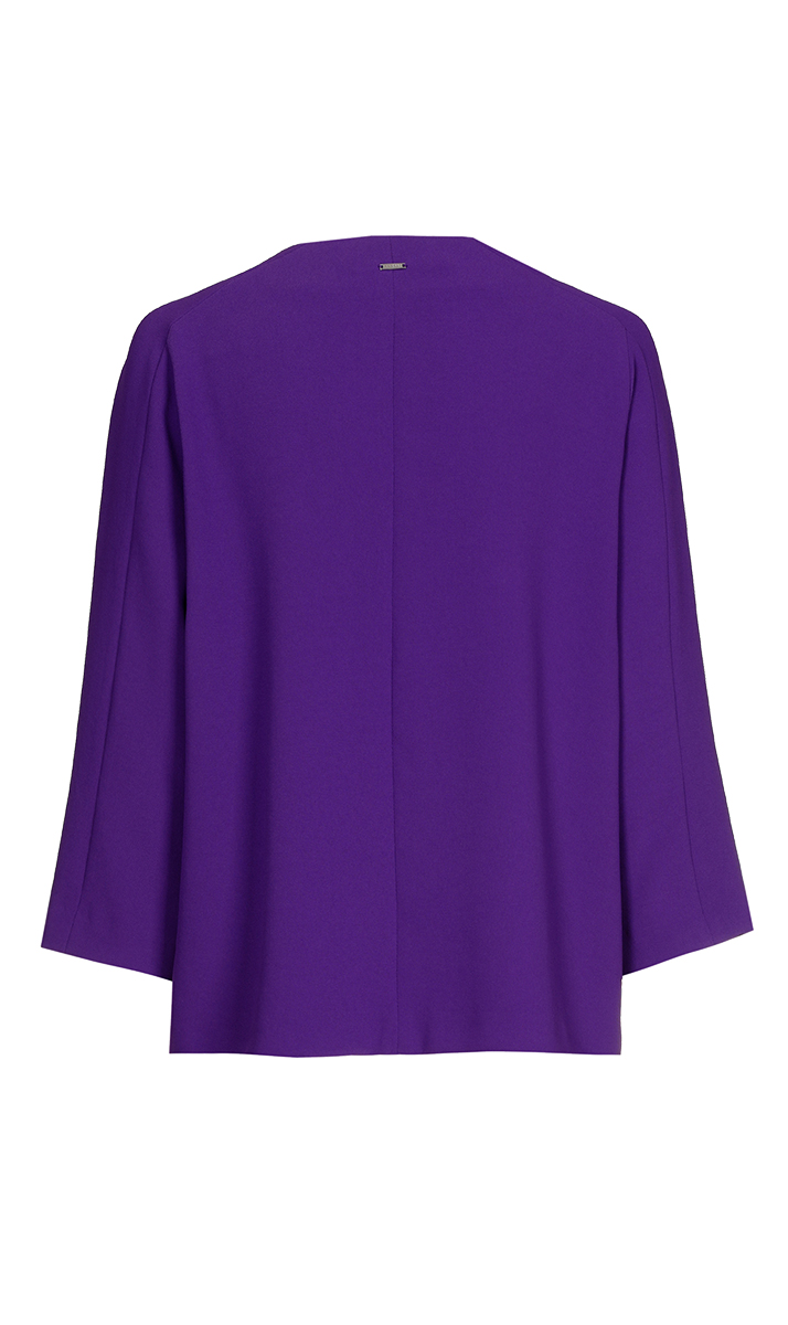 Dames blouse lange mouw paars