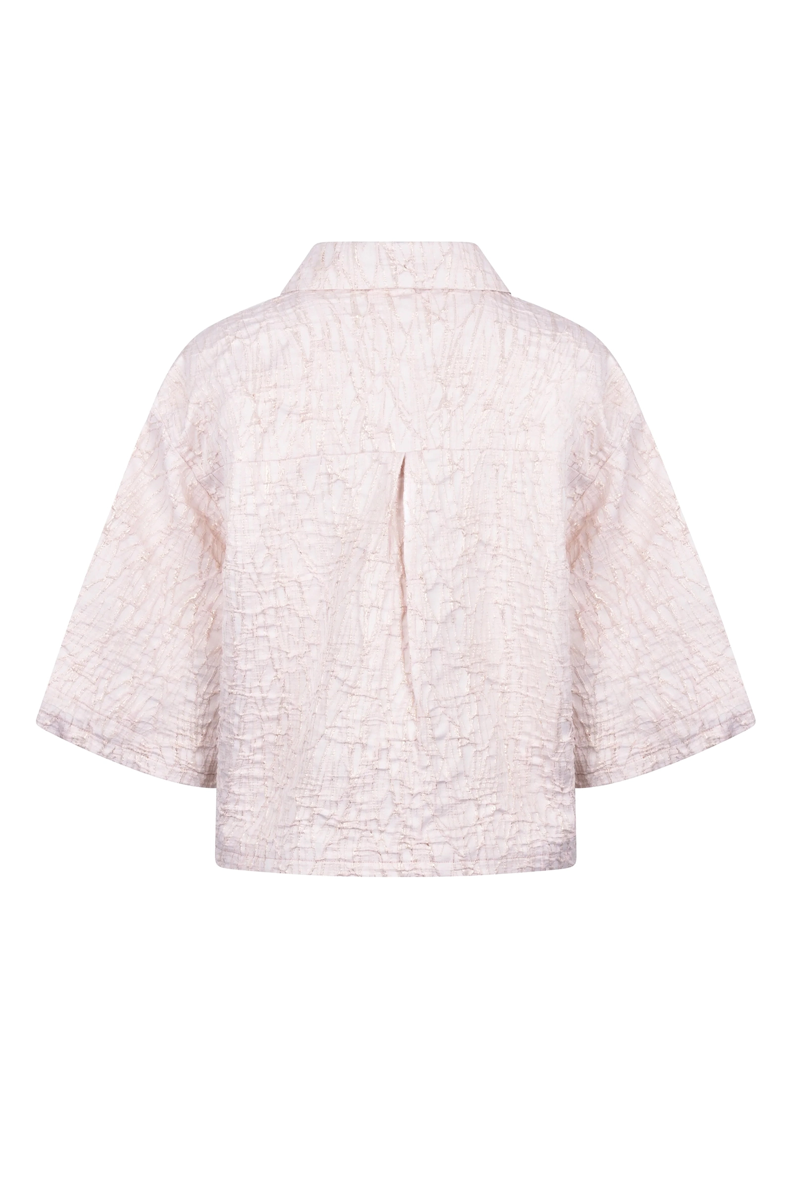 Dames blouse lange mouw rose