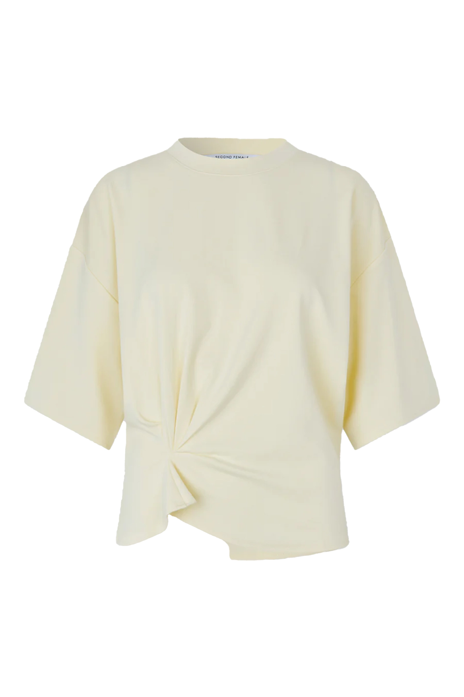 Dames t-shirt korte mouw geel