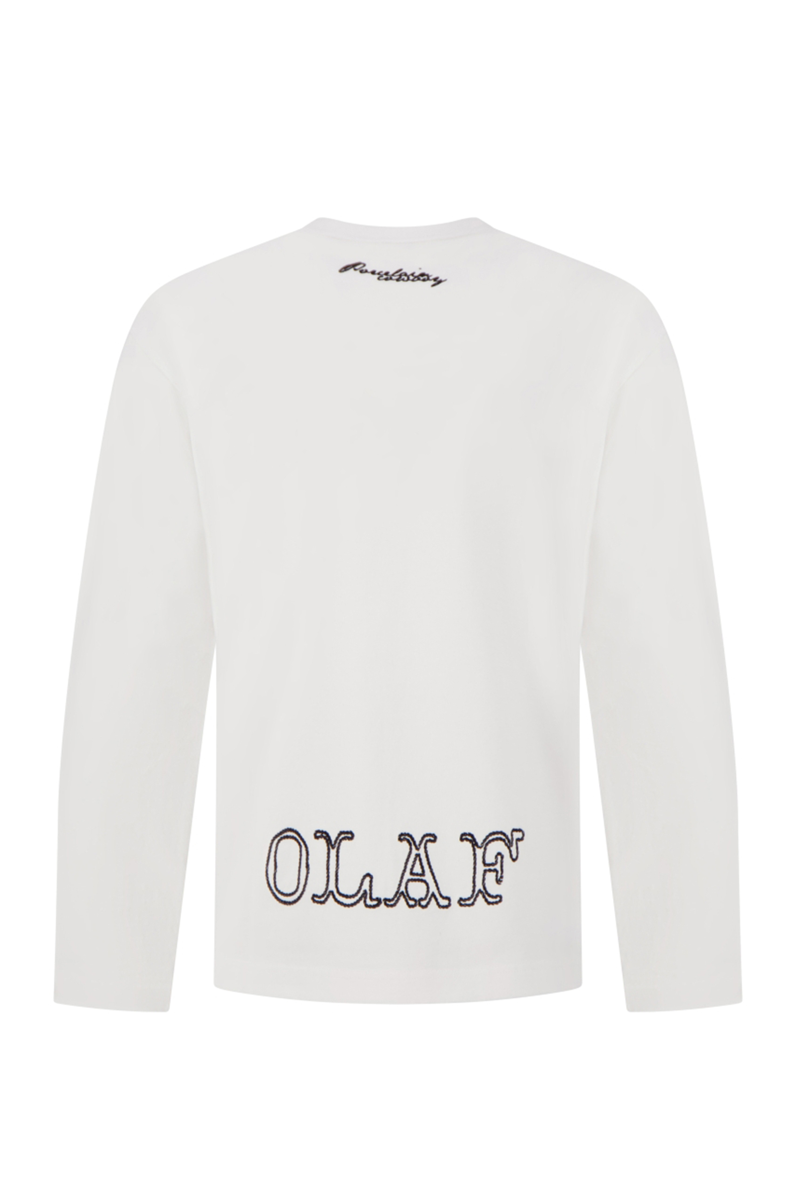 Heren t-shirt lange mouw wit