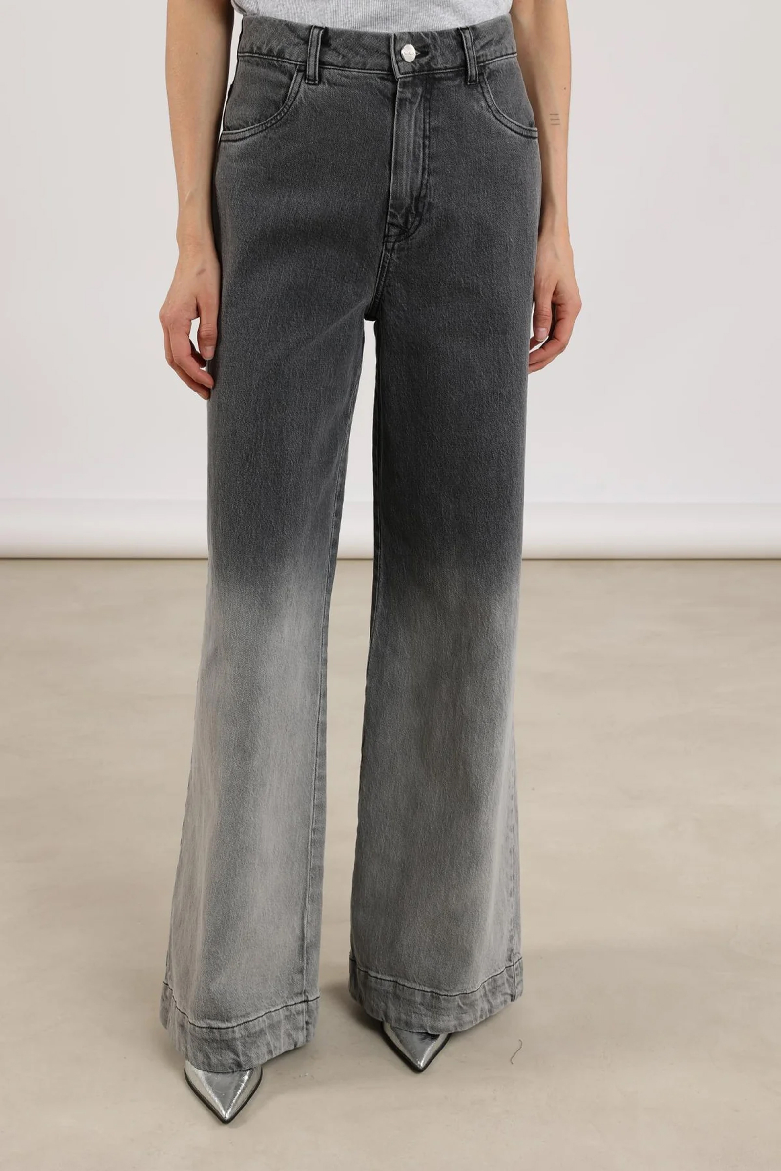 Dames broek grijs