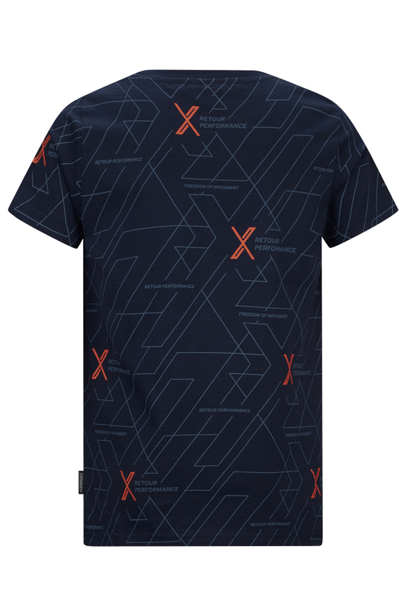 Jongens t-shirt korte mouw blauw