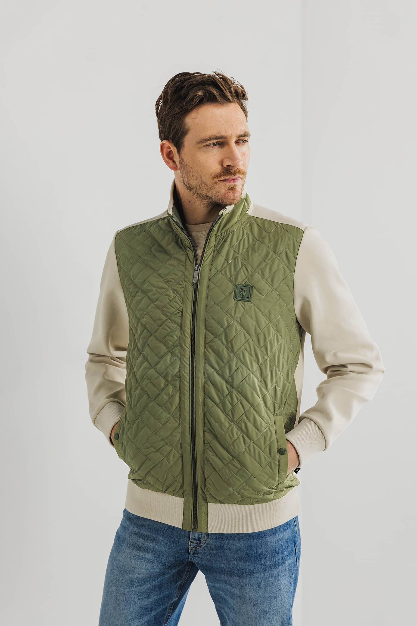State of Art Sweat Cardigan Plain Grijs-1 2