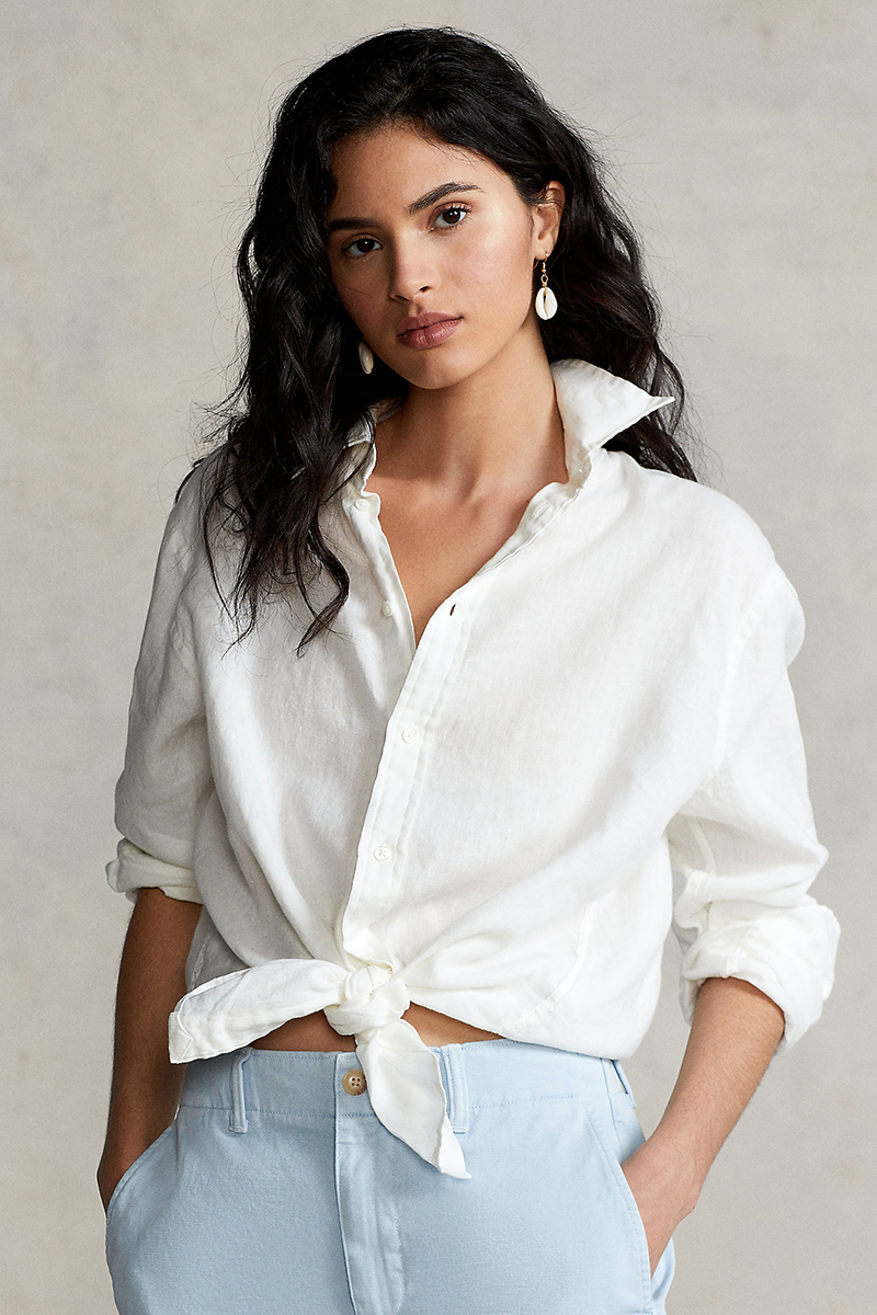 Polo Ralph Lauren Dames blouse lange mouw Wit-1 2
