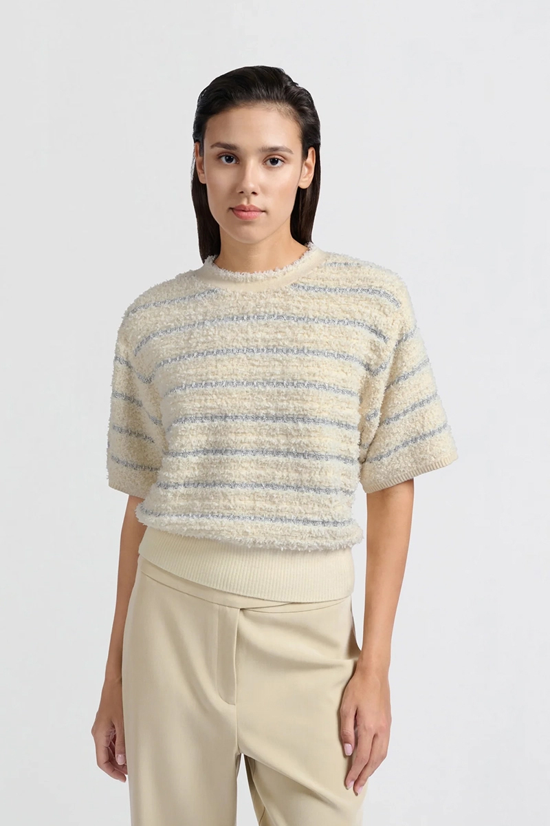 Dames sweater ecru