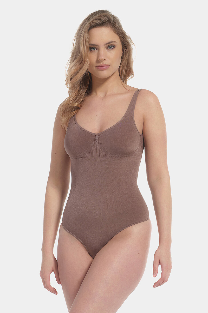 Lingerie dames bodystocking bruin