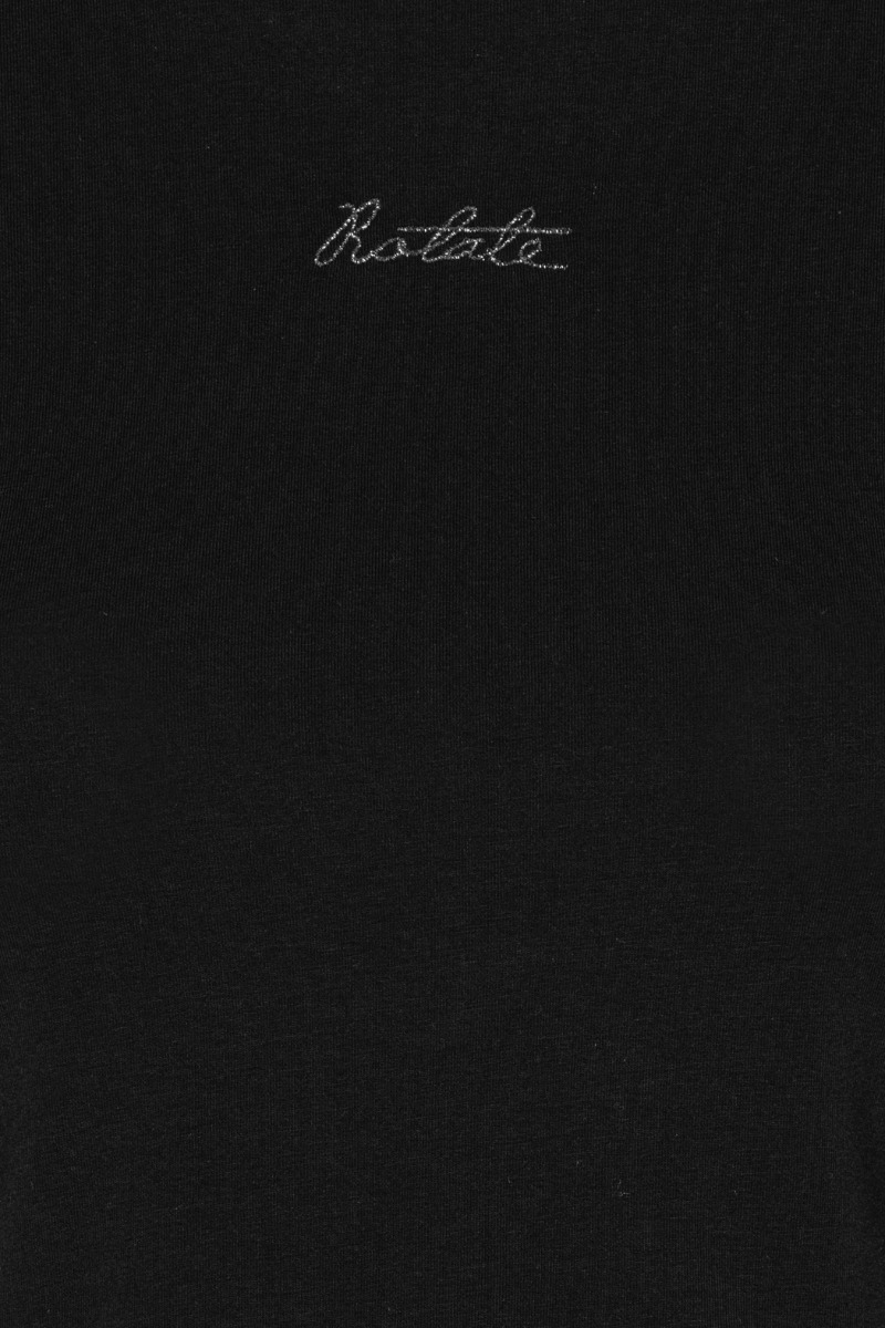 Rotate Logo cropped tshirt Zwart-1 2