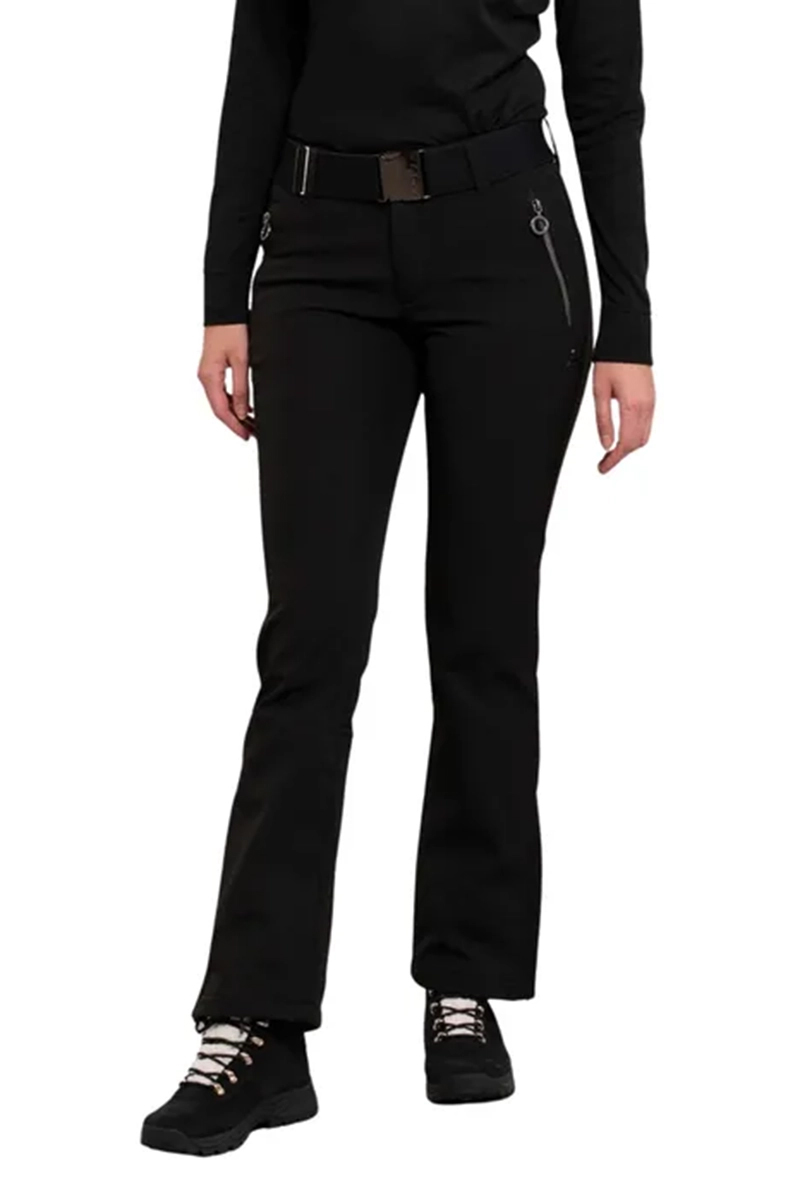 Wintersport dames strechbroek zwart