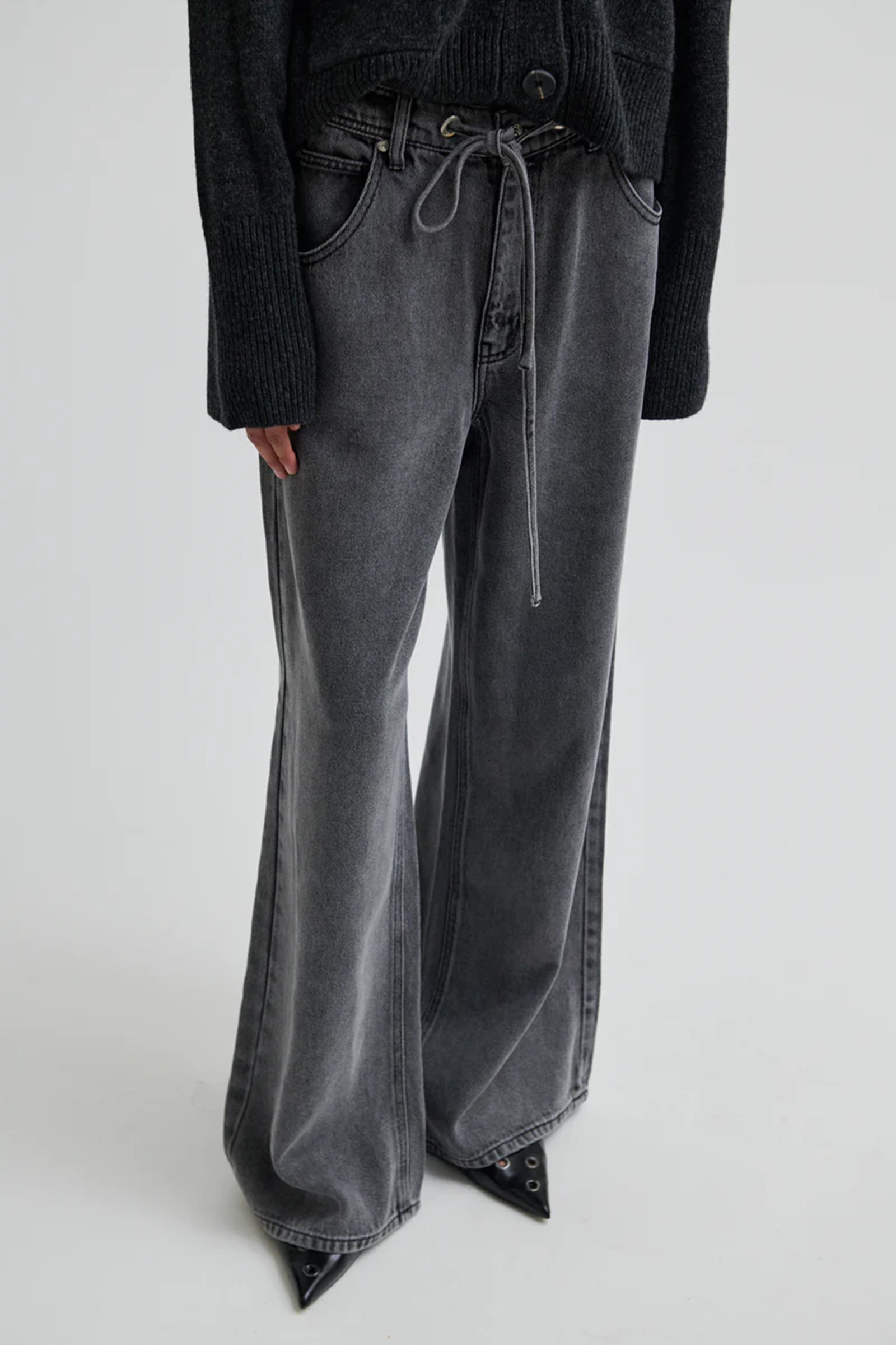 Dames jeans grijs