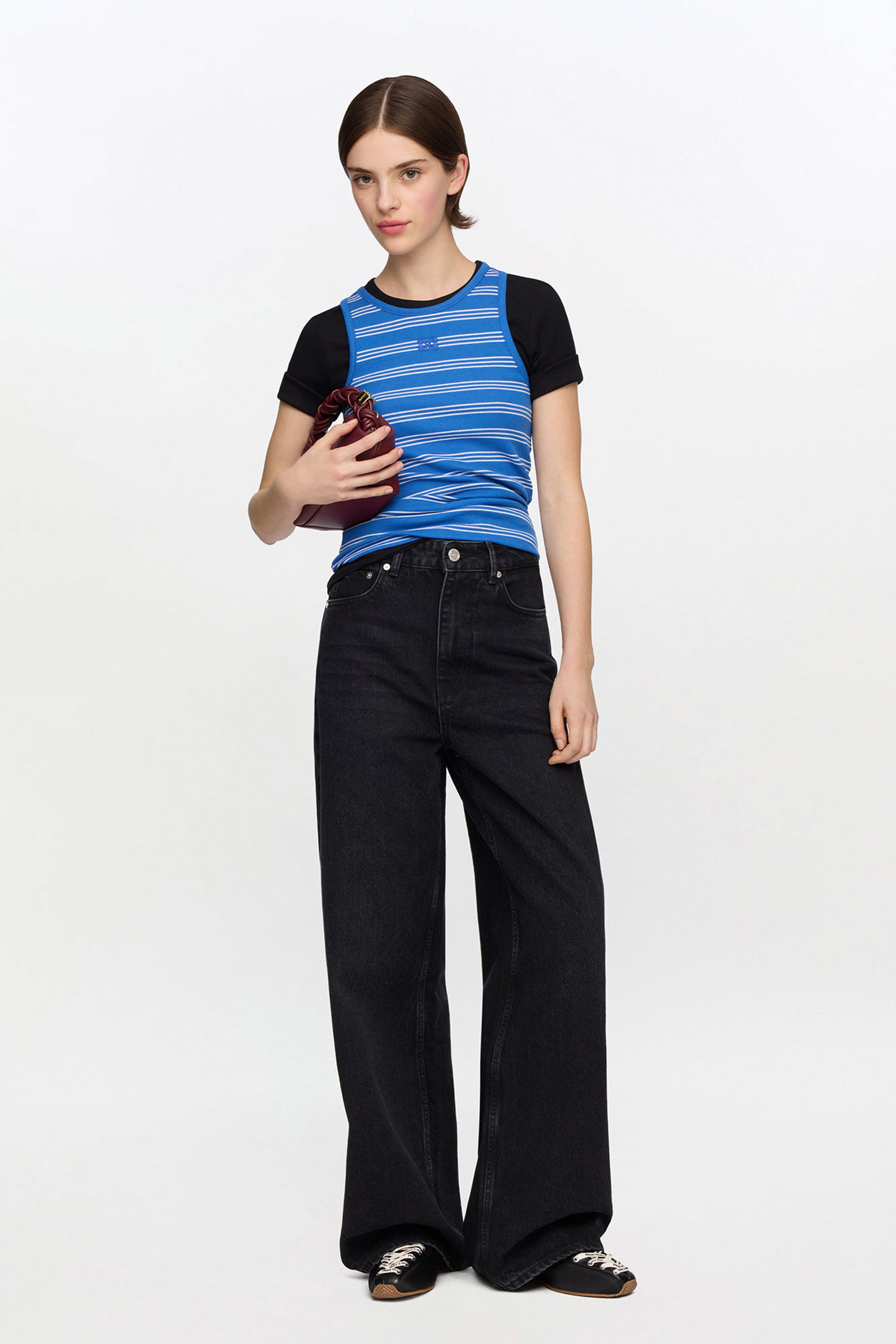 Dames top blauw