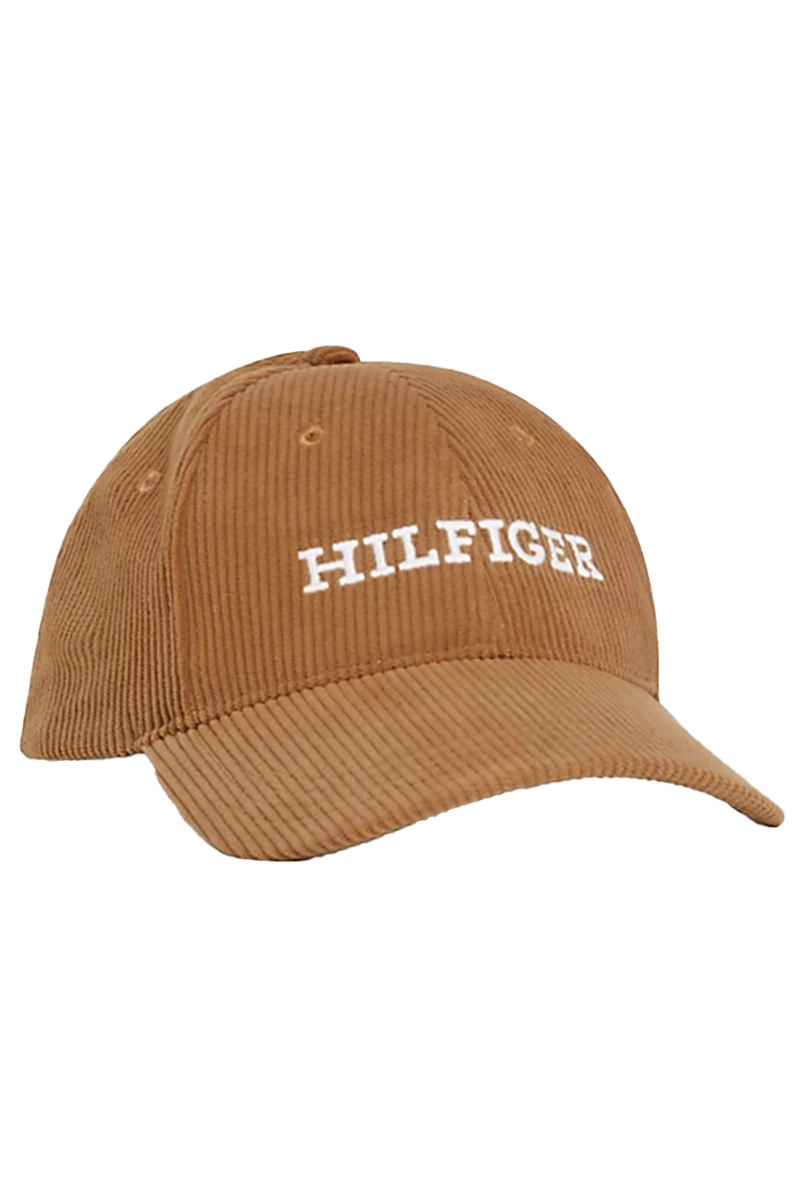 Tommy Hilfiger MONOTYPE CORDUROY CAP bruin/beige-1 1