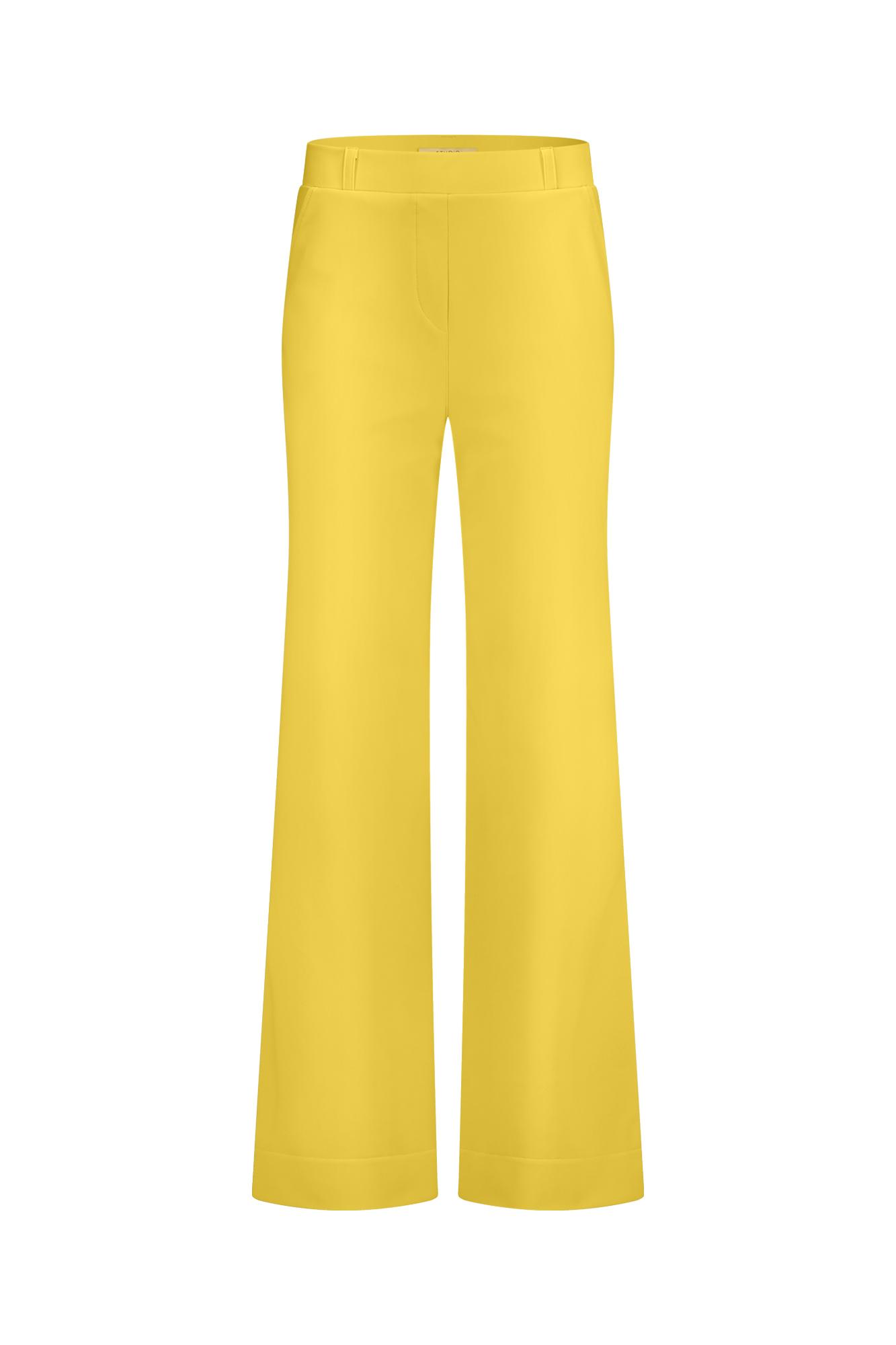 Studio Anneloes Lexie bonded trousers Geel-1 1