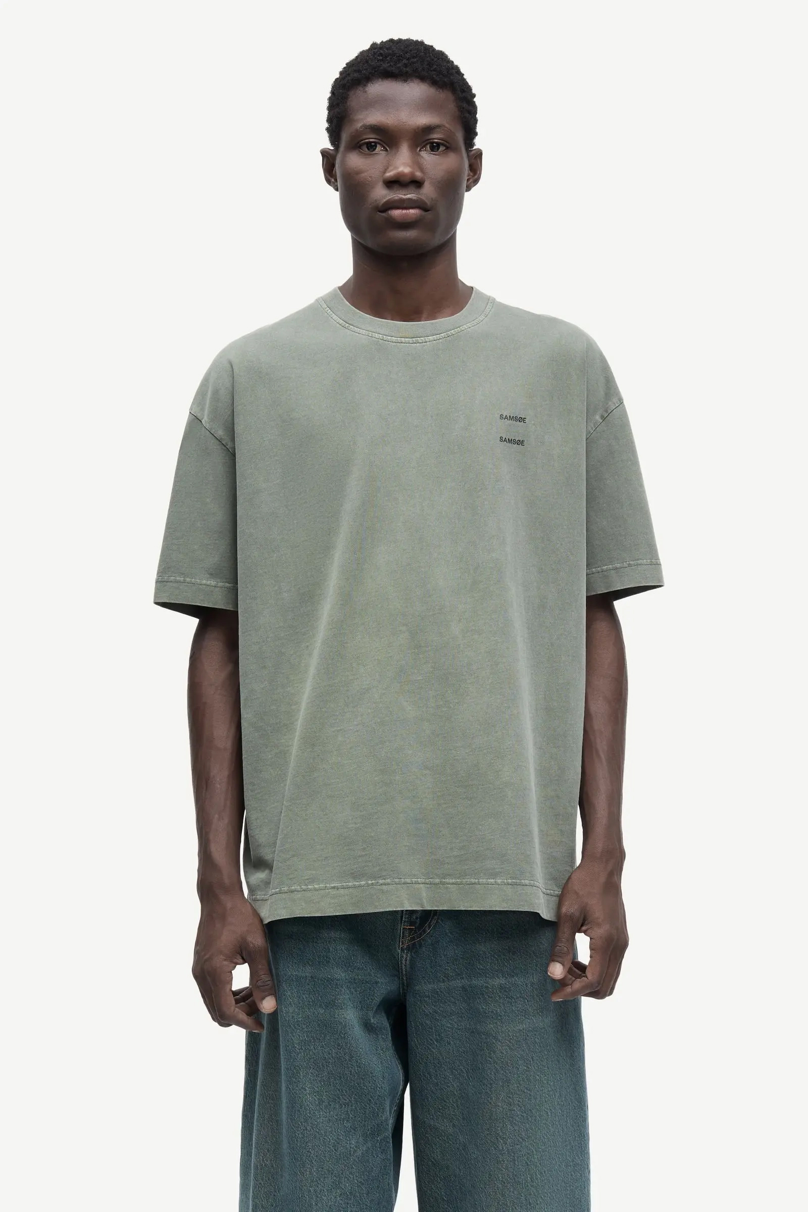 Heren t-shirt kortemouw groen