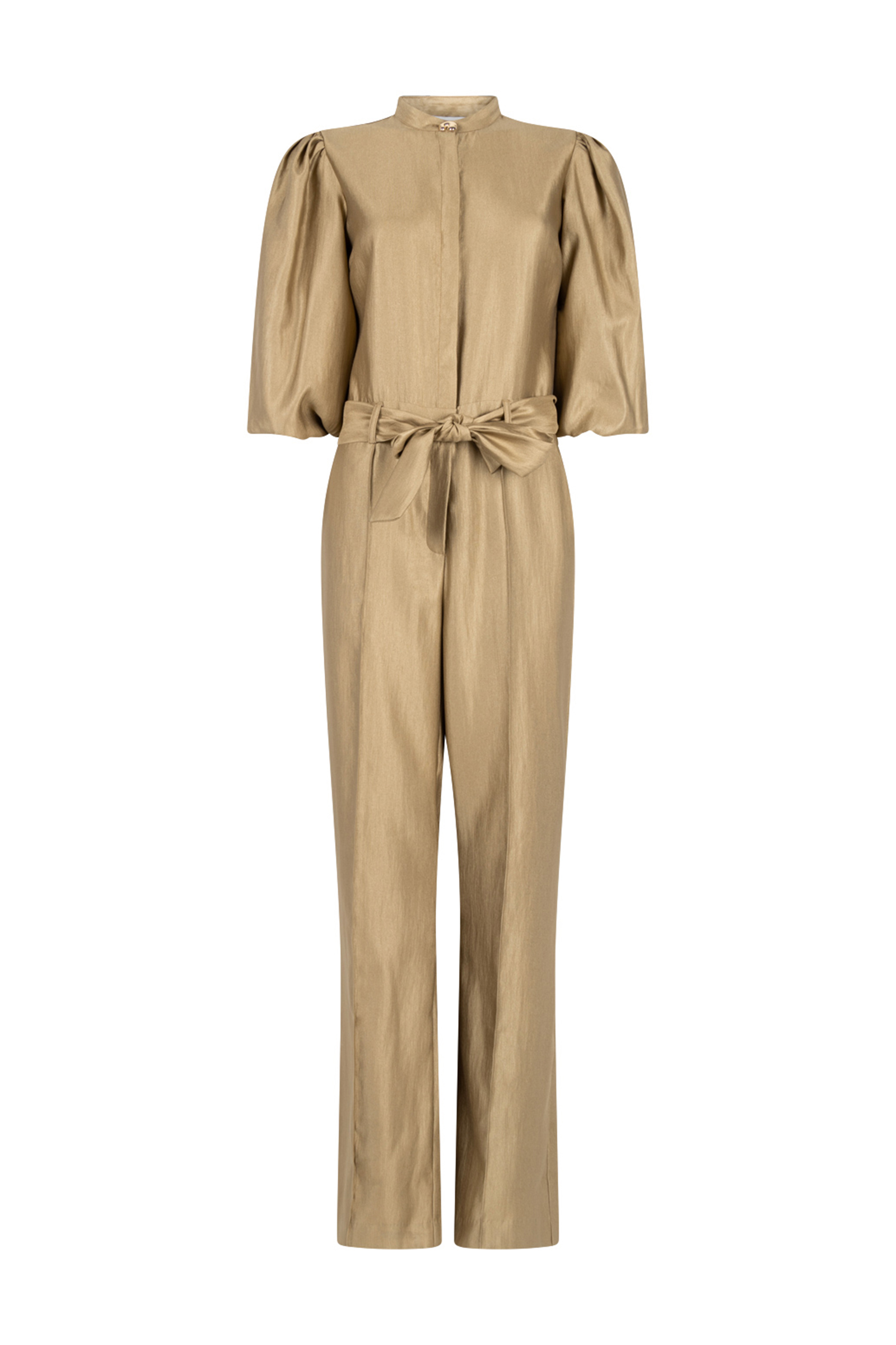 Dames jumpsuit/tuinbroek goud