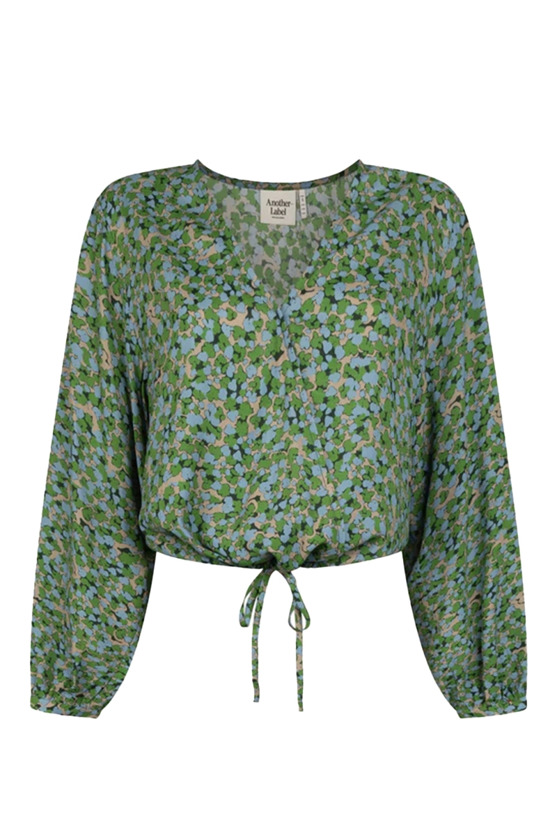 Dames blouse lange mouw groen