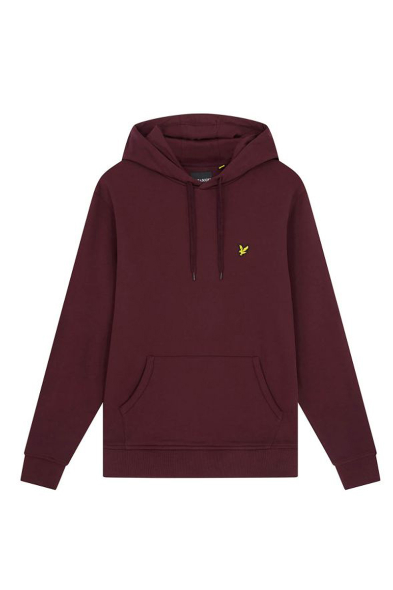 Lyle & Scott OTH FLY FLEECE HOODIE Rood-1 1