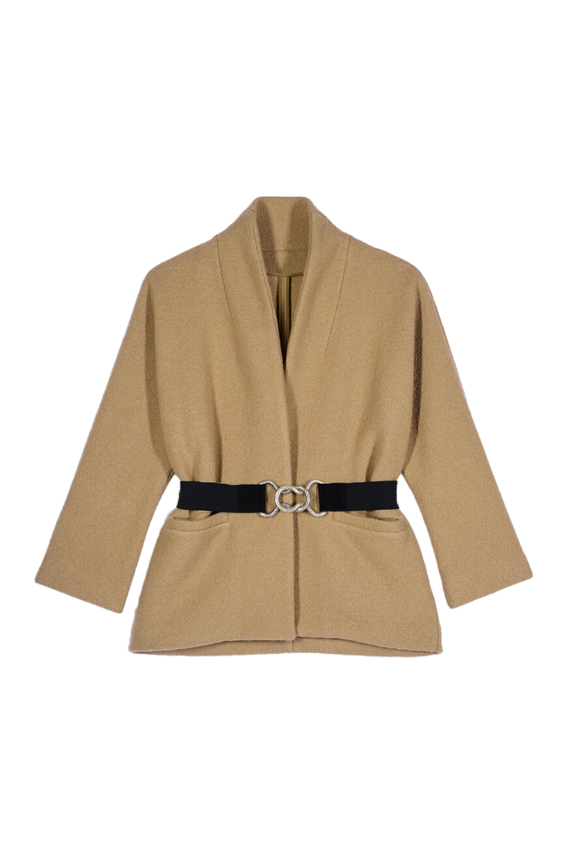 ba&sh Dames vest bruin/beige-1 1