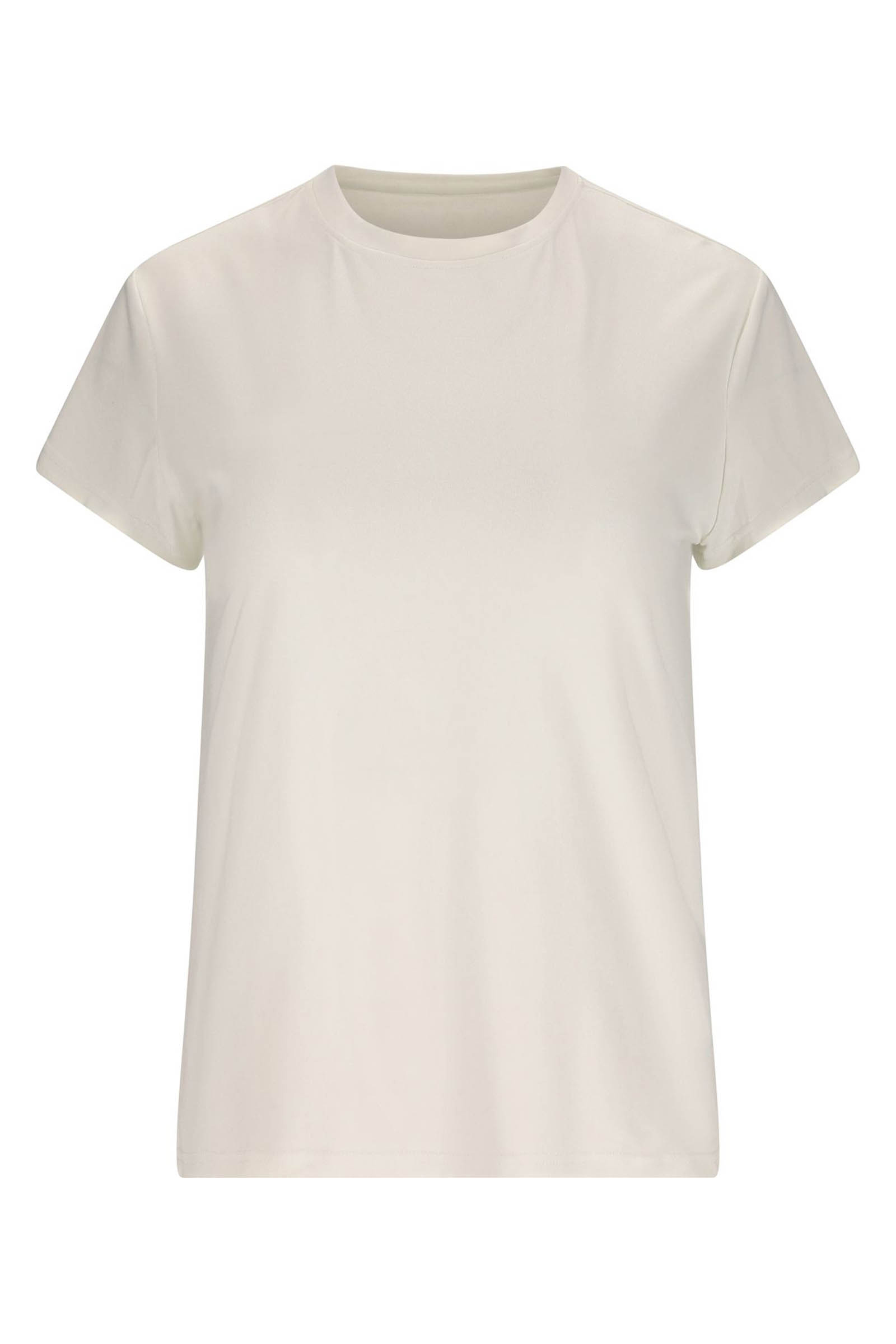Fitness dames t-shirt km ecru