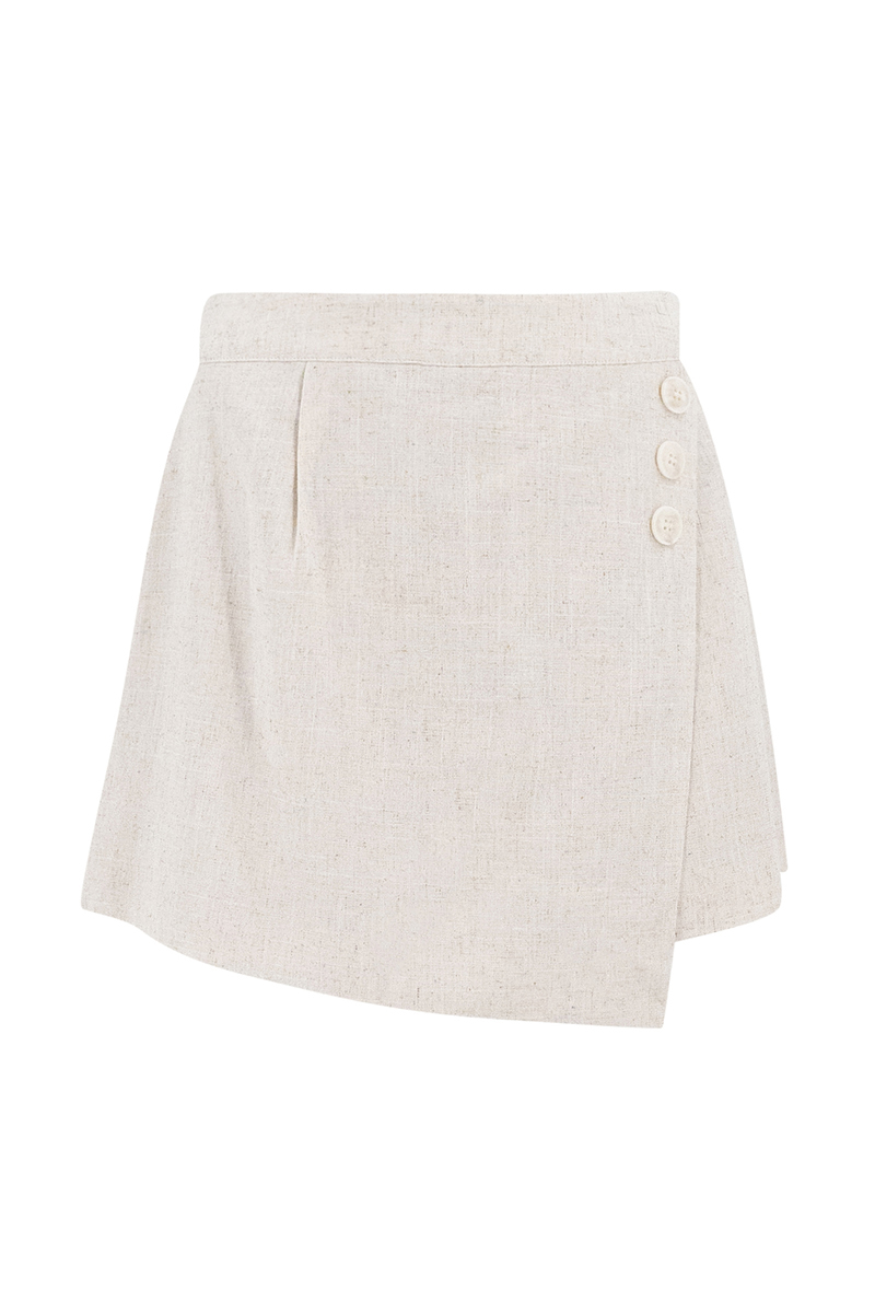 Dames short bruin