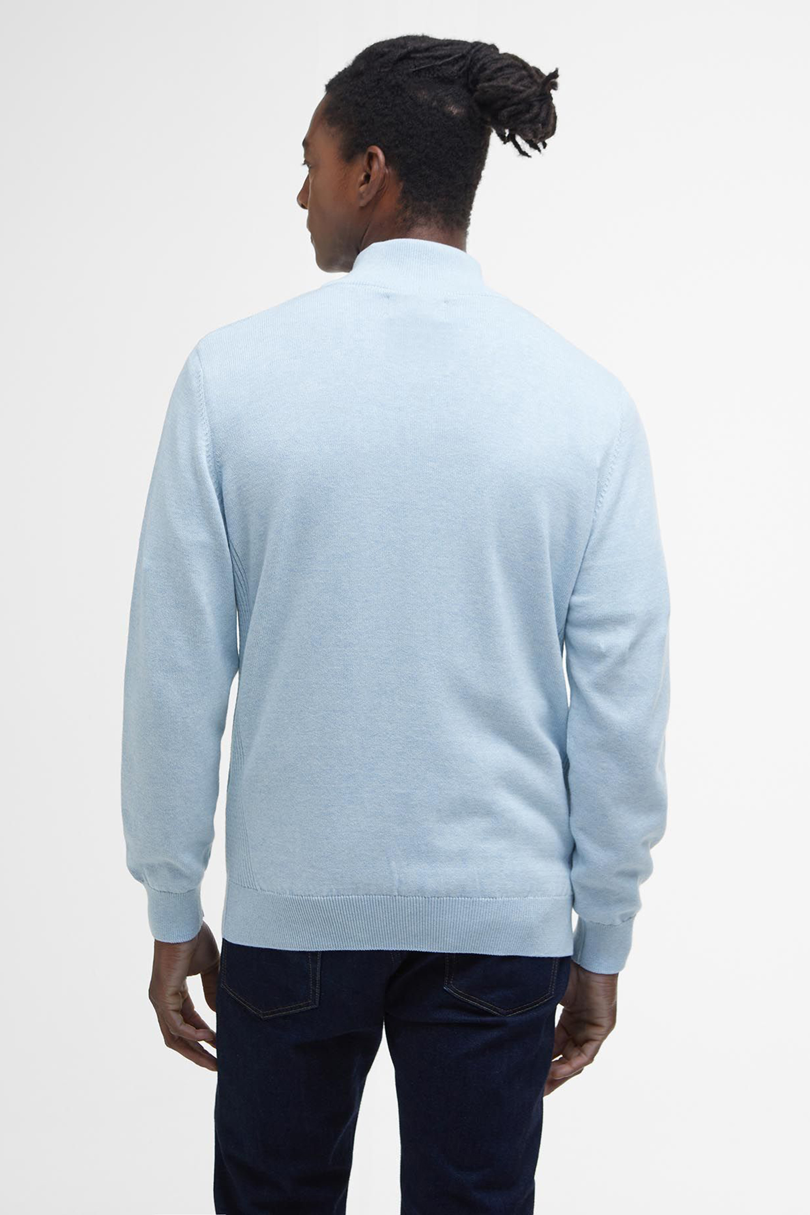 Barbour COTTON HALF ZIP Blauw-1 4