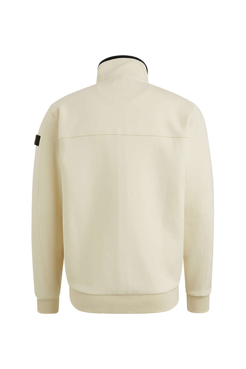 PME Legend Zip jacket spacer look sweat Ecru-1 4