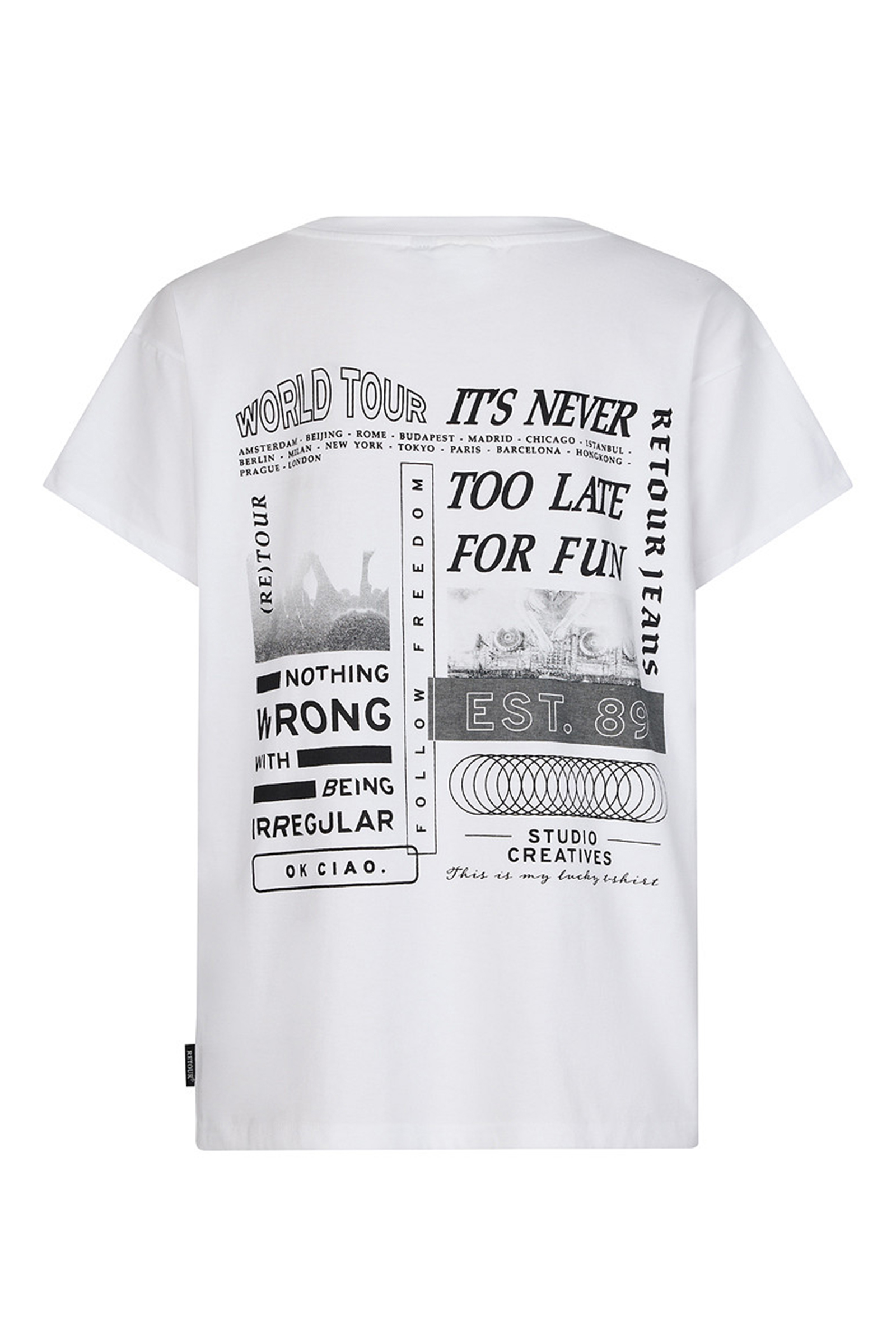 Jongens t-shirt korte mouw wit