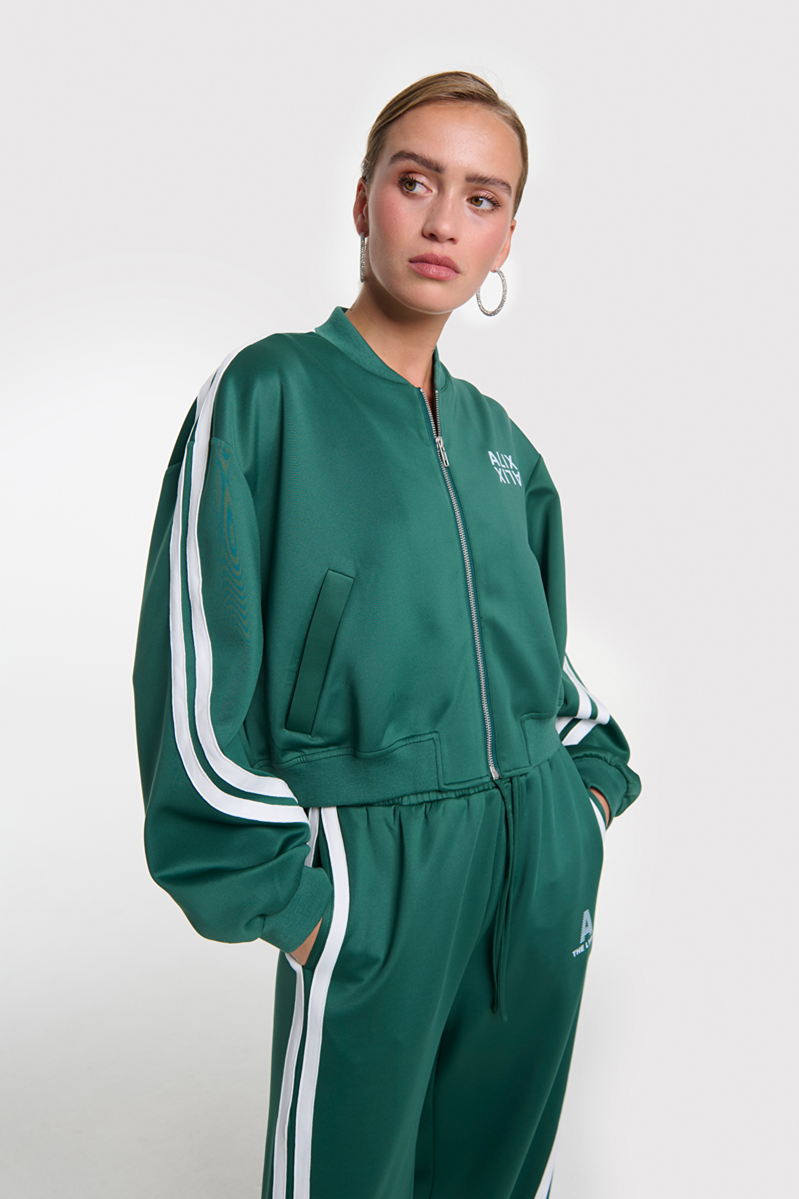 Dames jas groen