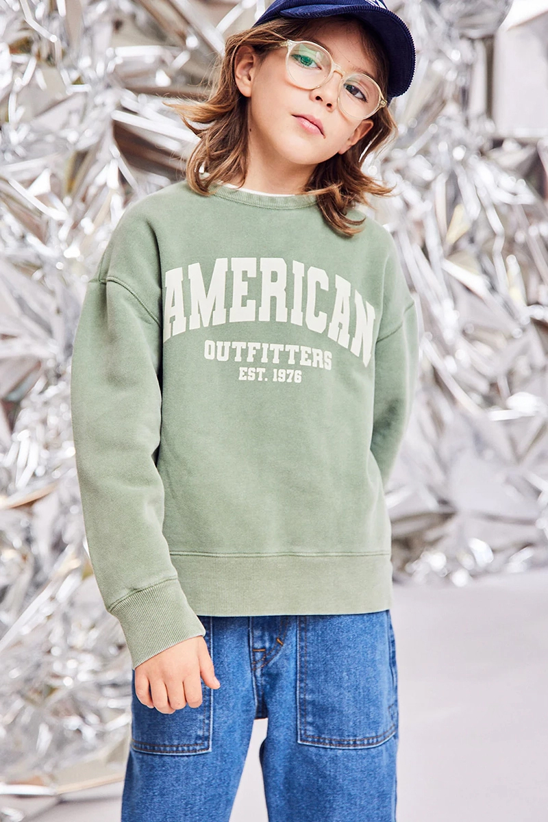 Jongens sweater groen