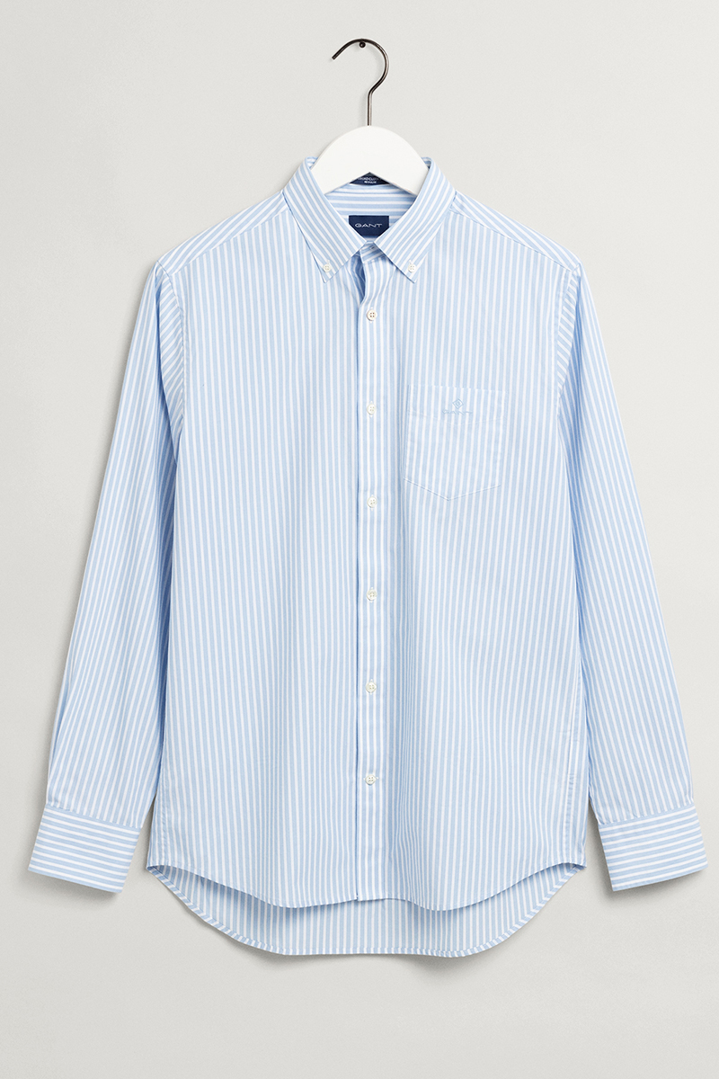 Heren overhemd lm casual blauw