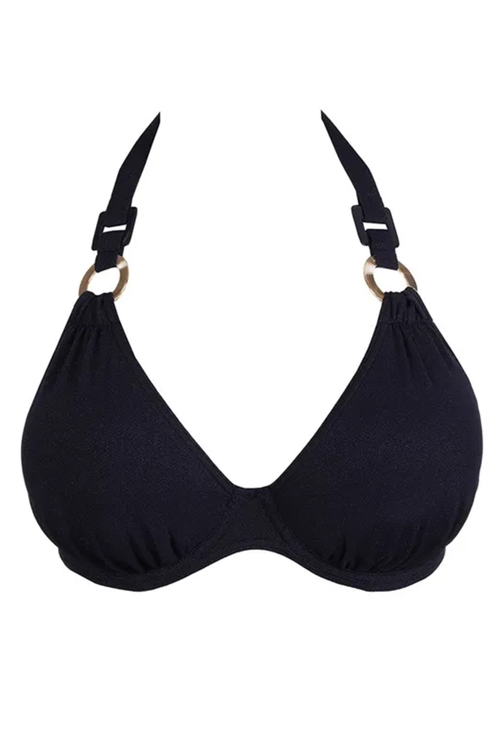 Bad/beach dames bikini top blauw