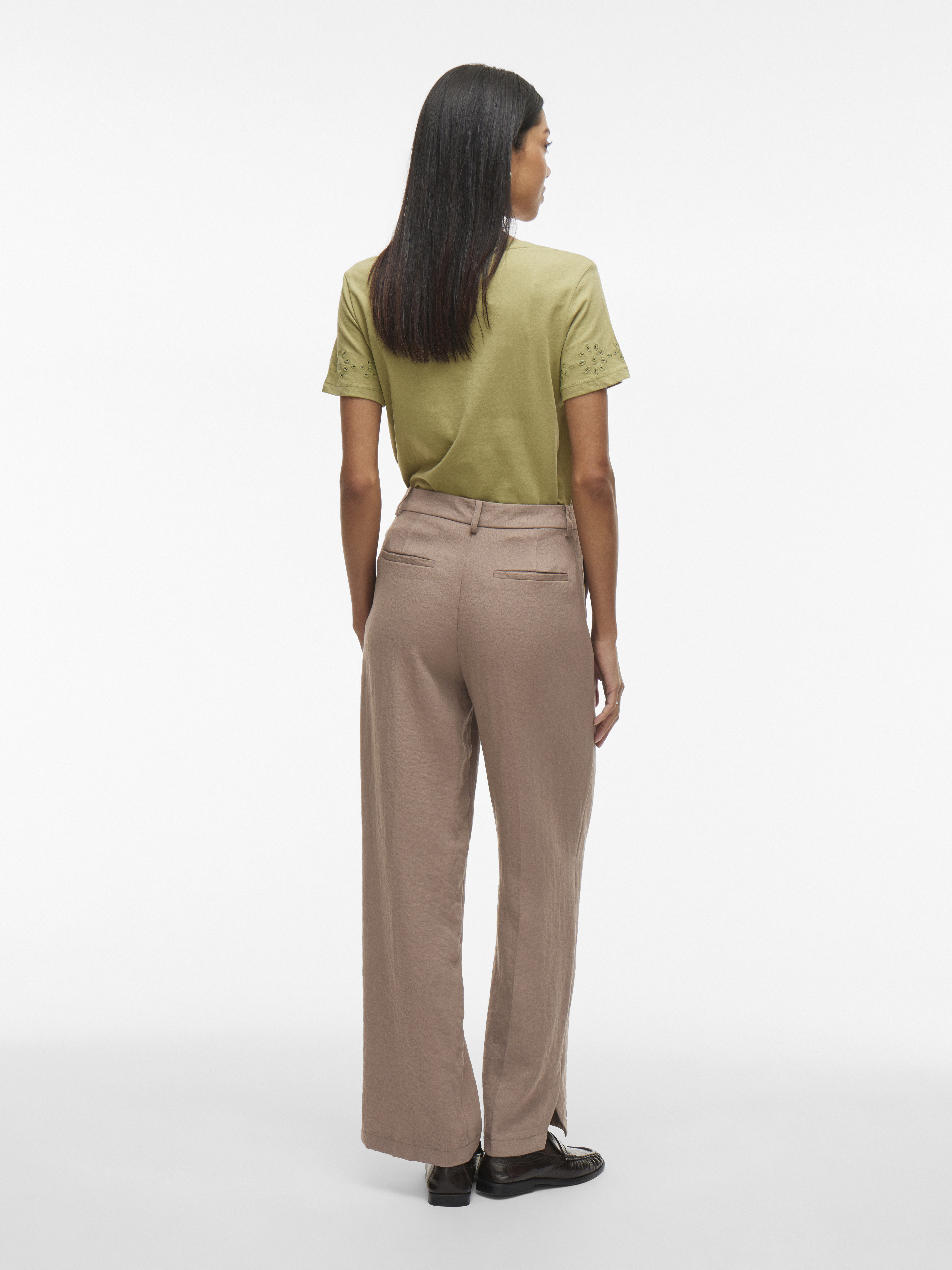 Vila VIFLEA RW TAILORED PANTS 300041-Mountain Trail 5